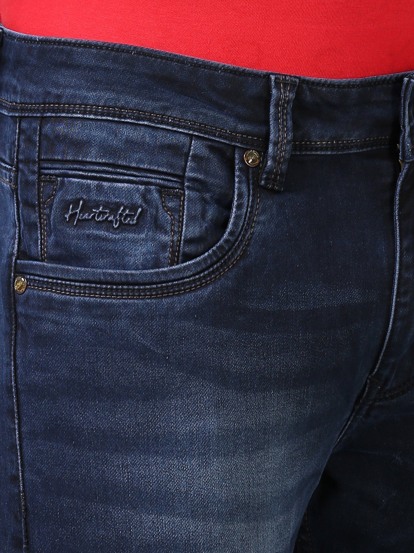 Ankle Fit Jeans - Dark Blue