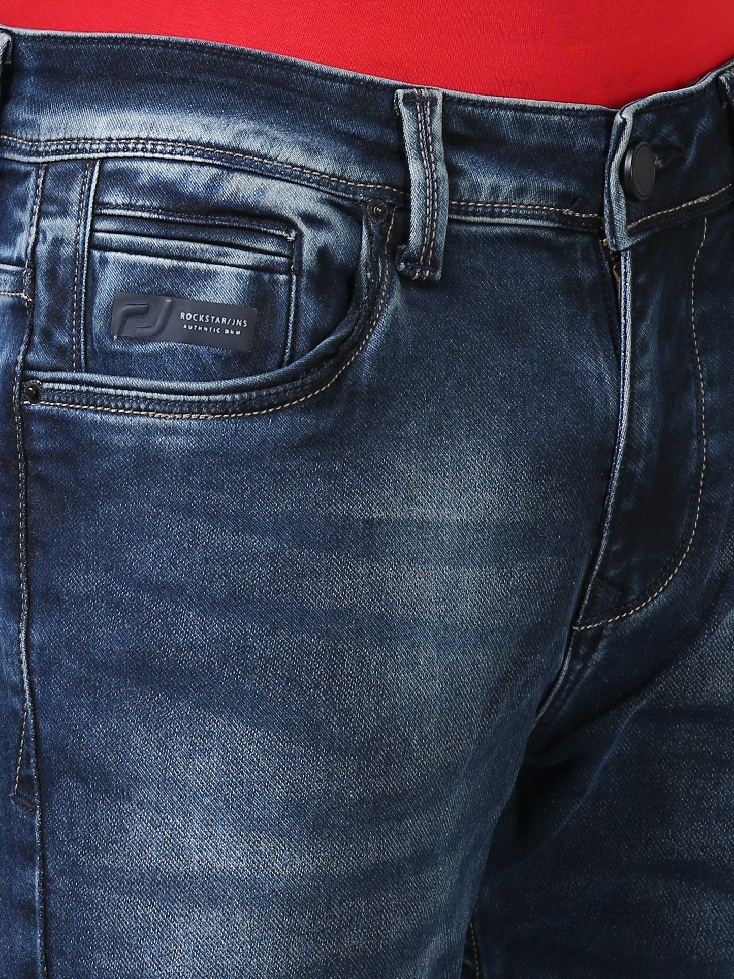 Ankle Fit Jeans - Steel Blue
