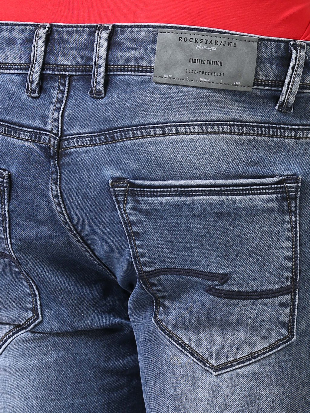 Ankle Fit Jeans - Greyish Blue