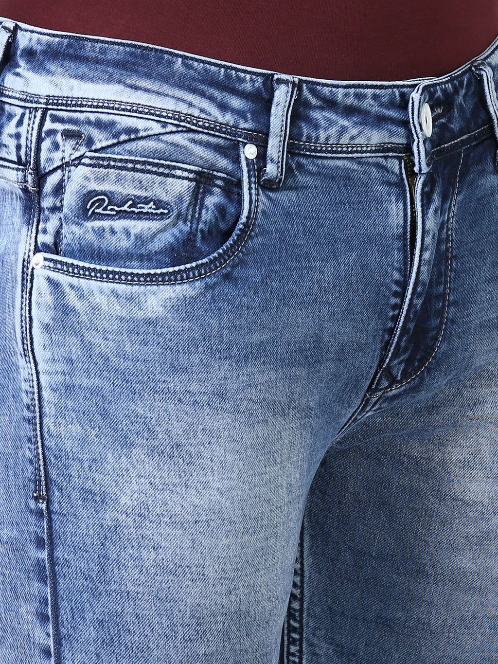 Ankle Fit Jeans - Azure Blue