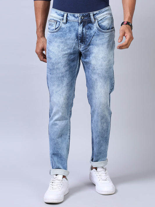 Ankle Fit Jeans - Light Blue
