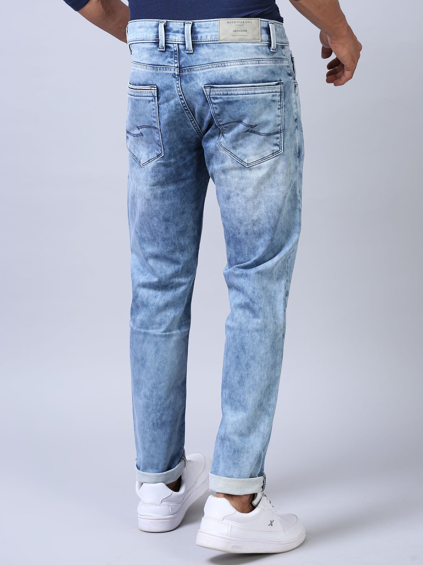 Ankle Fit Jeans - Light Blue