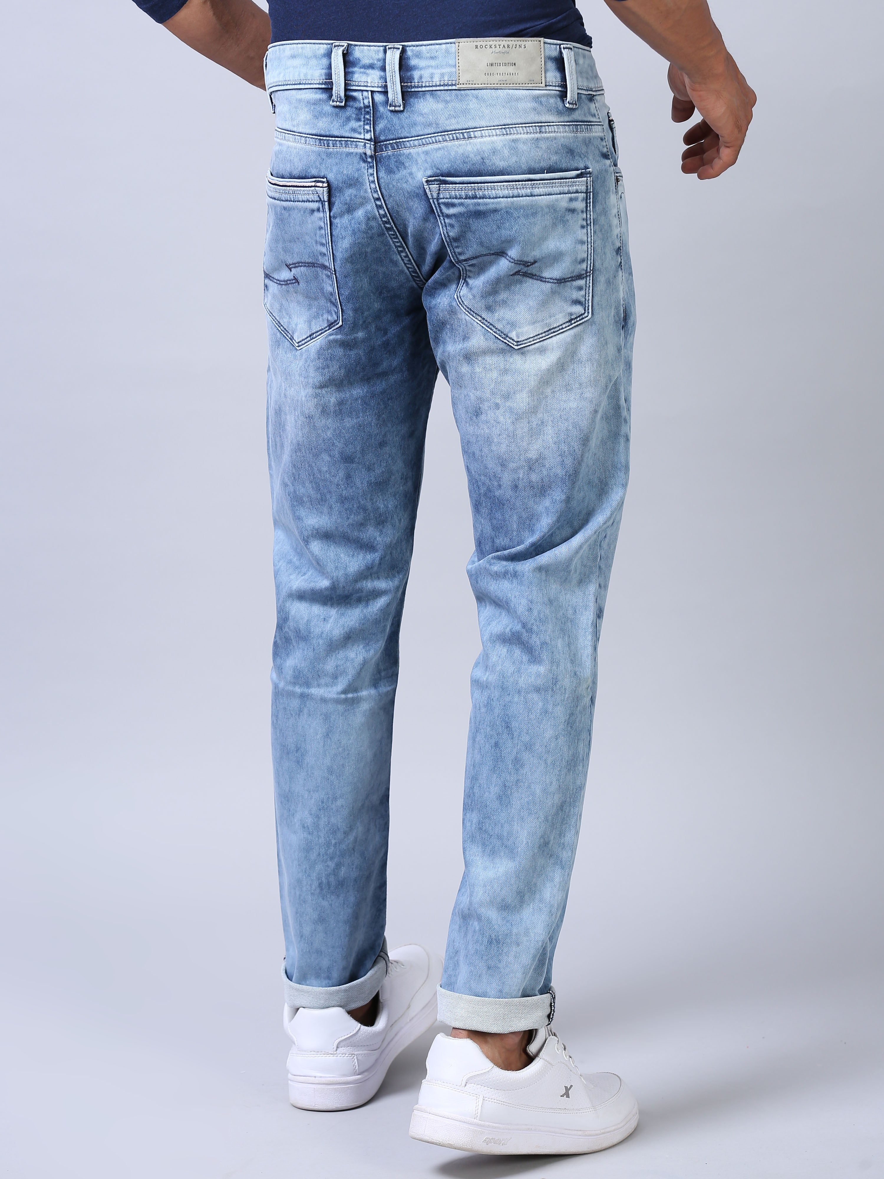 Ankle Fit Jeans - Light Blue