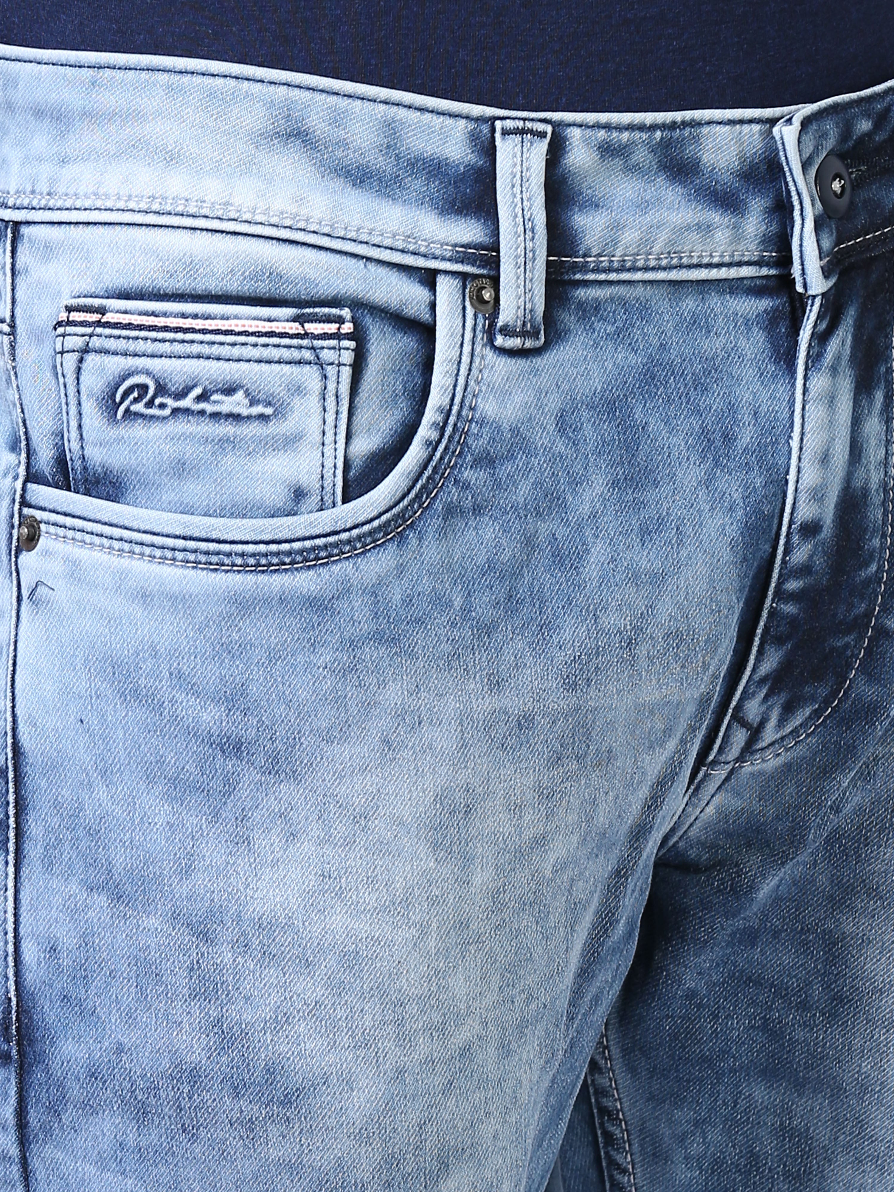 Ankle Fit Jeans - Light Blue