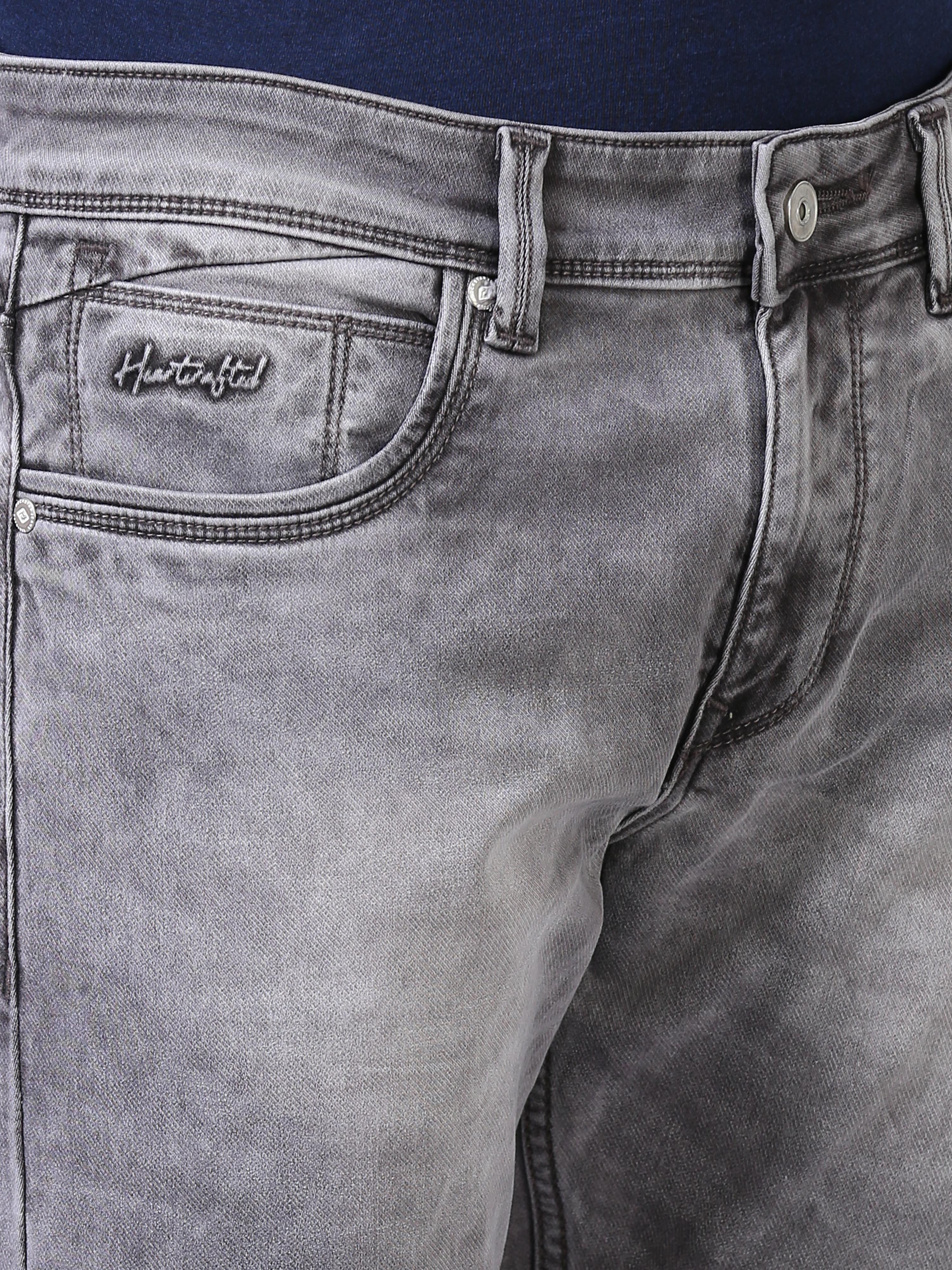 Ankle Fit Jeans - Faded Grey