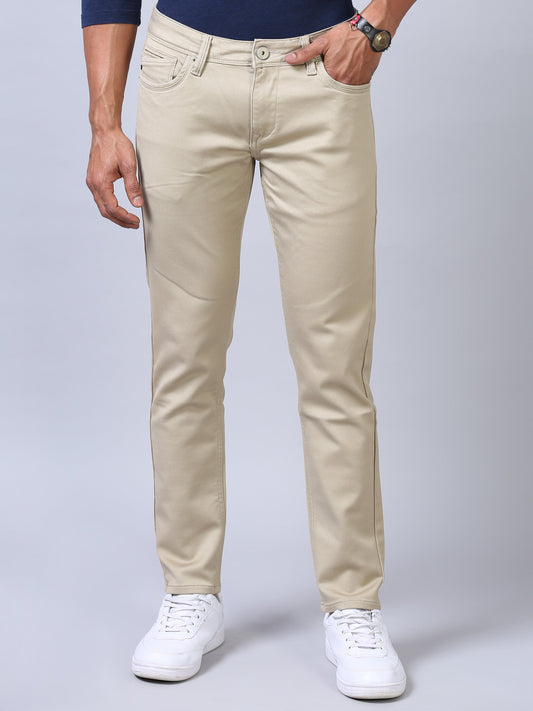 Colored Denim- Beige