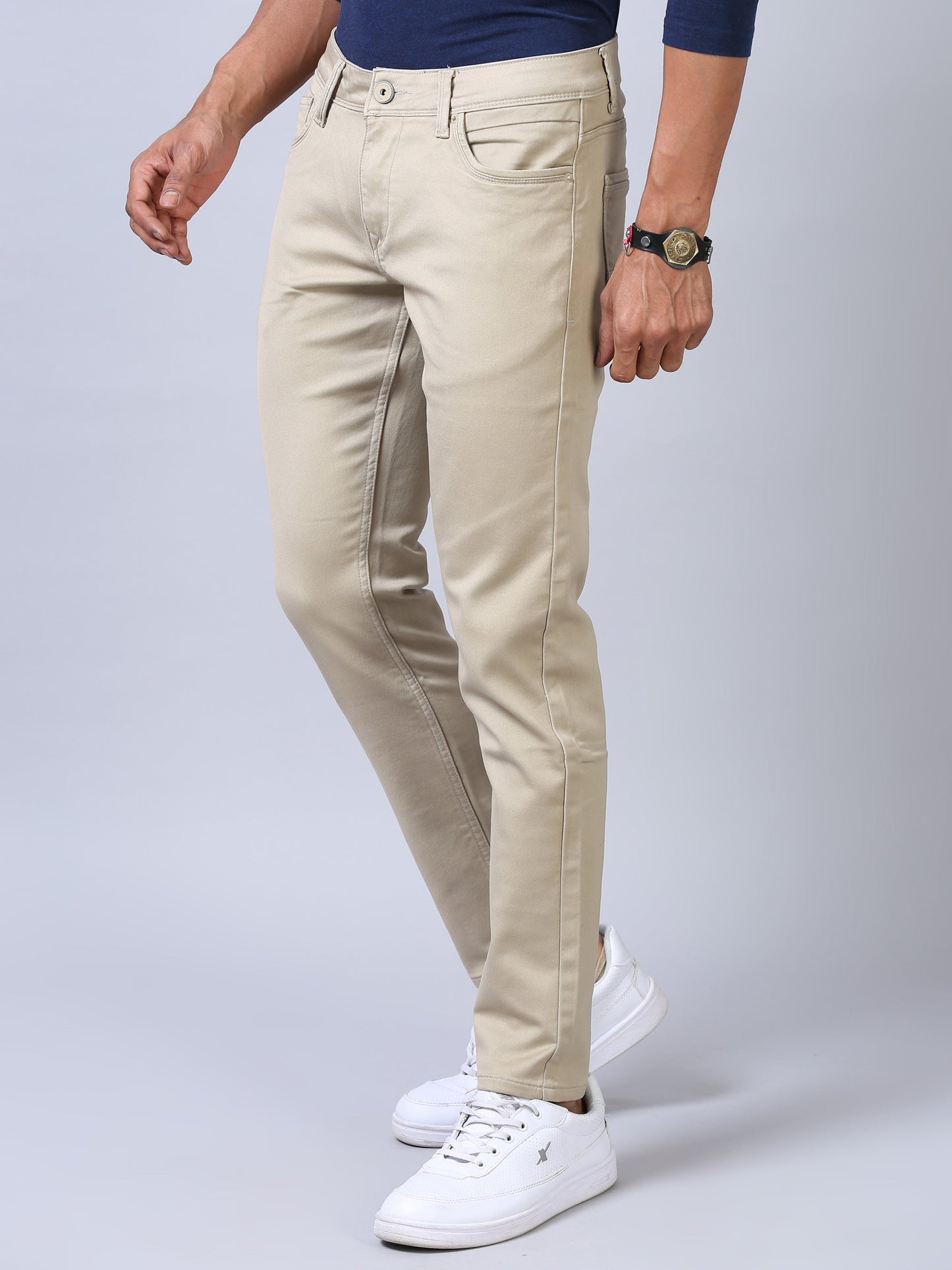 Colored Denim- Beige