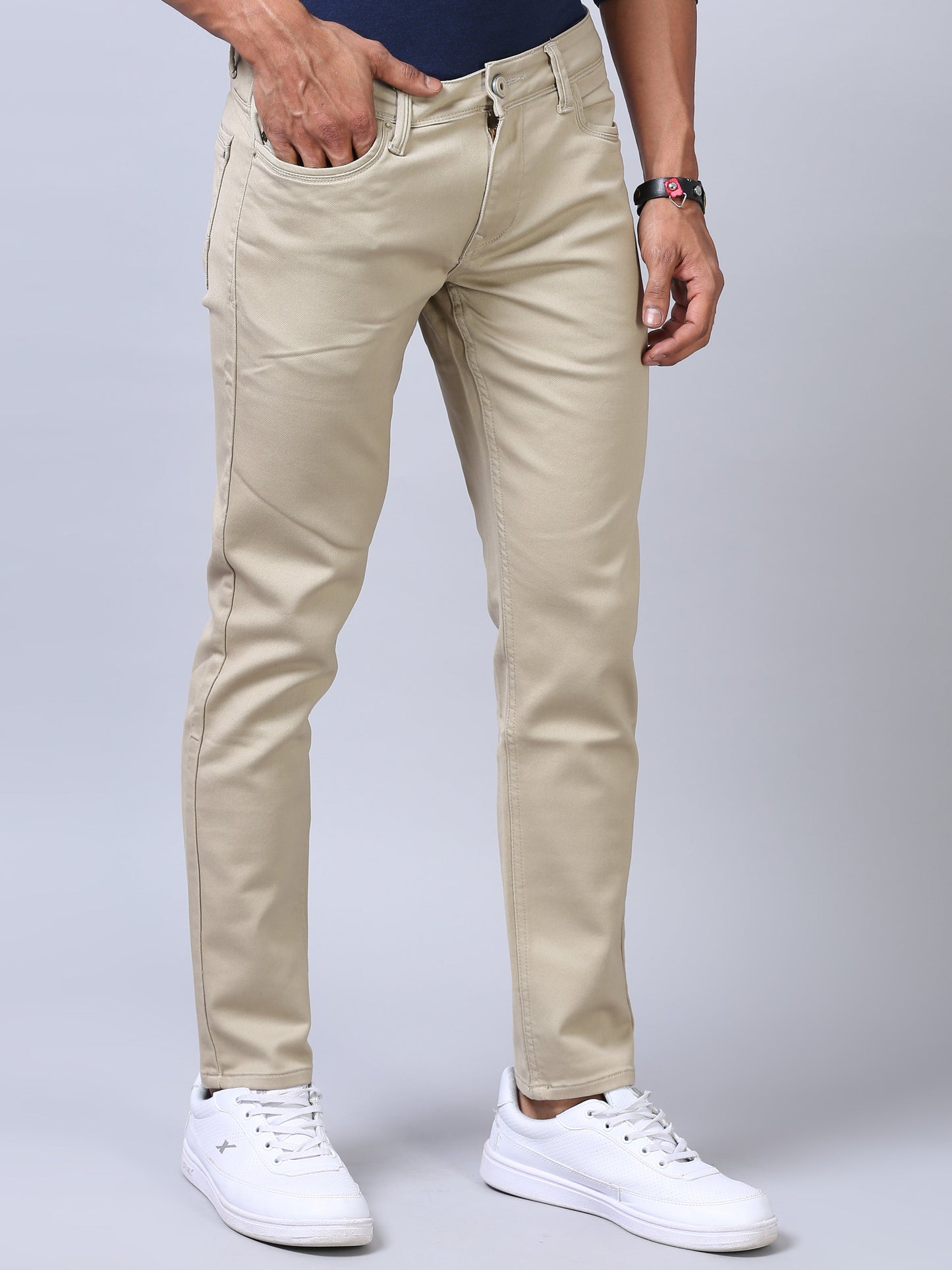 Colored Denim- Beige