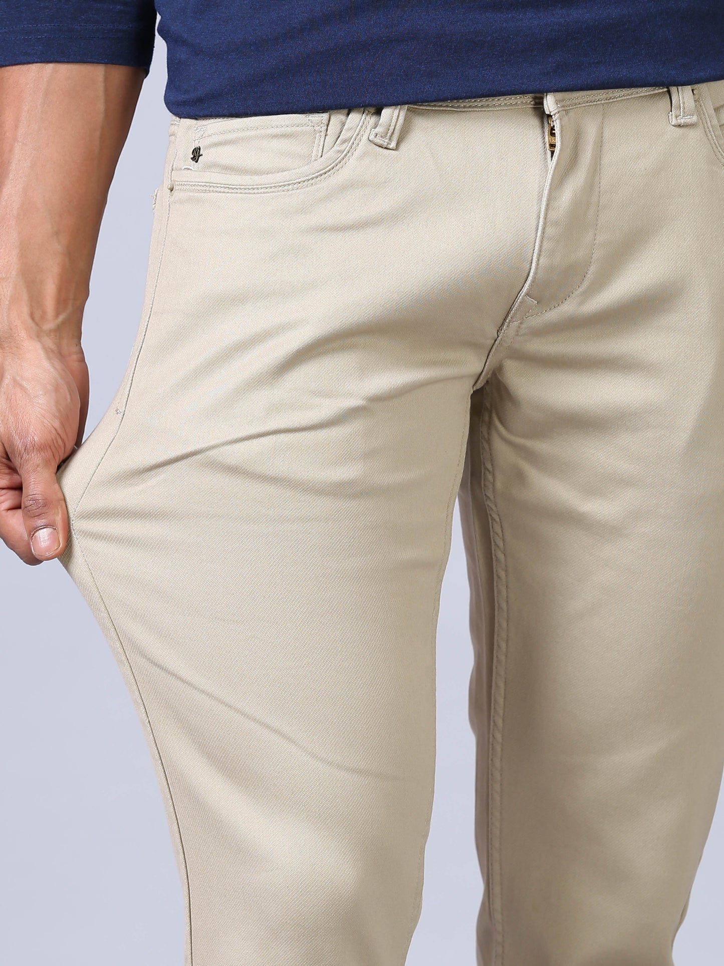 Colored Denim- Beige