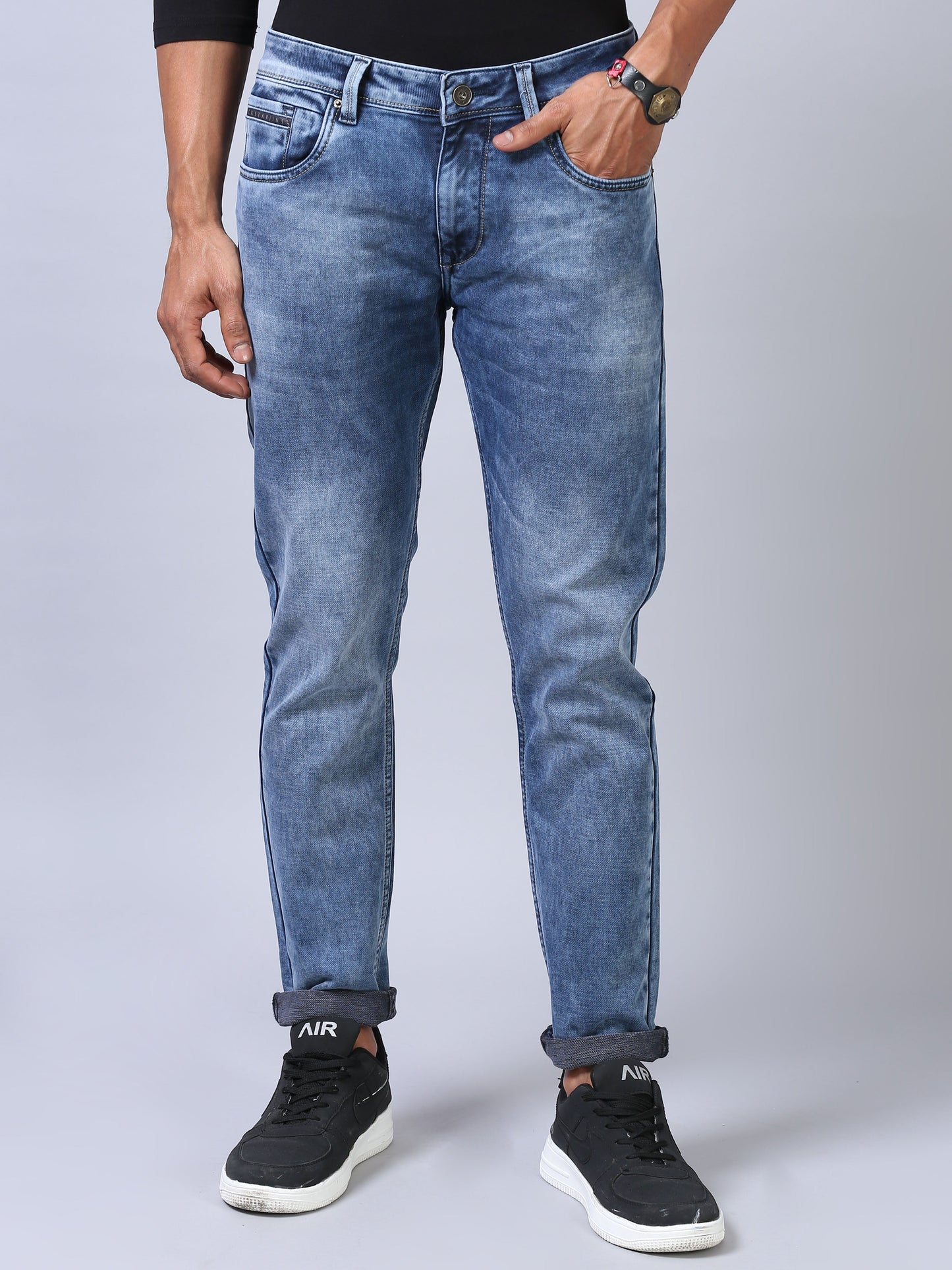 Ankle Fit Jeans - Vintage Blue