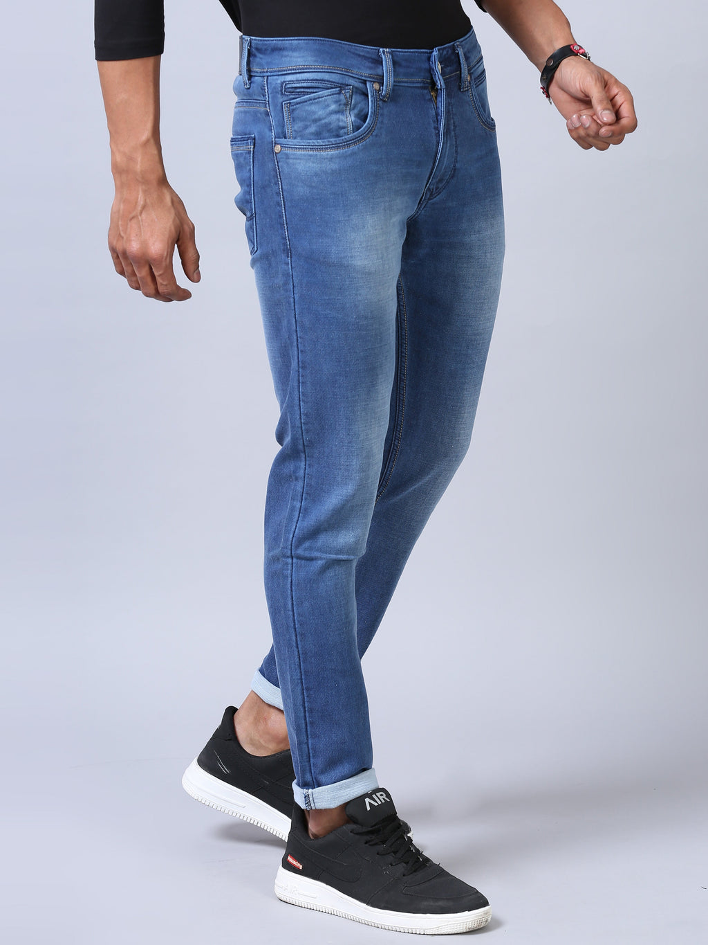 Ankle Fit Jeans - Ice Blue