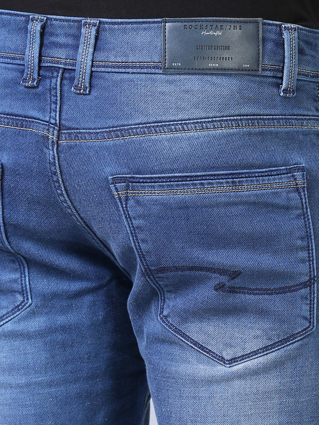 Ankle Fit Jeans - Ice Blue