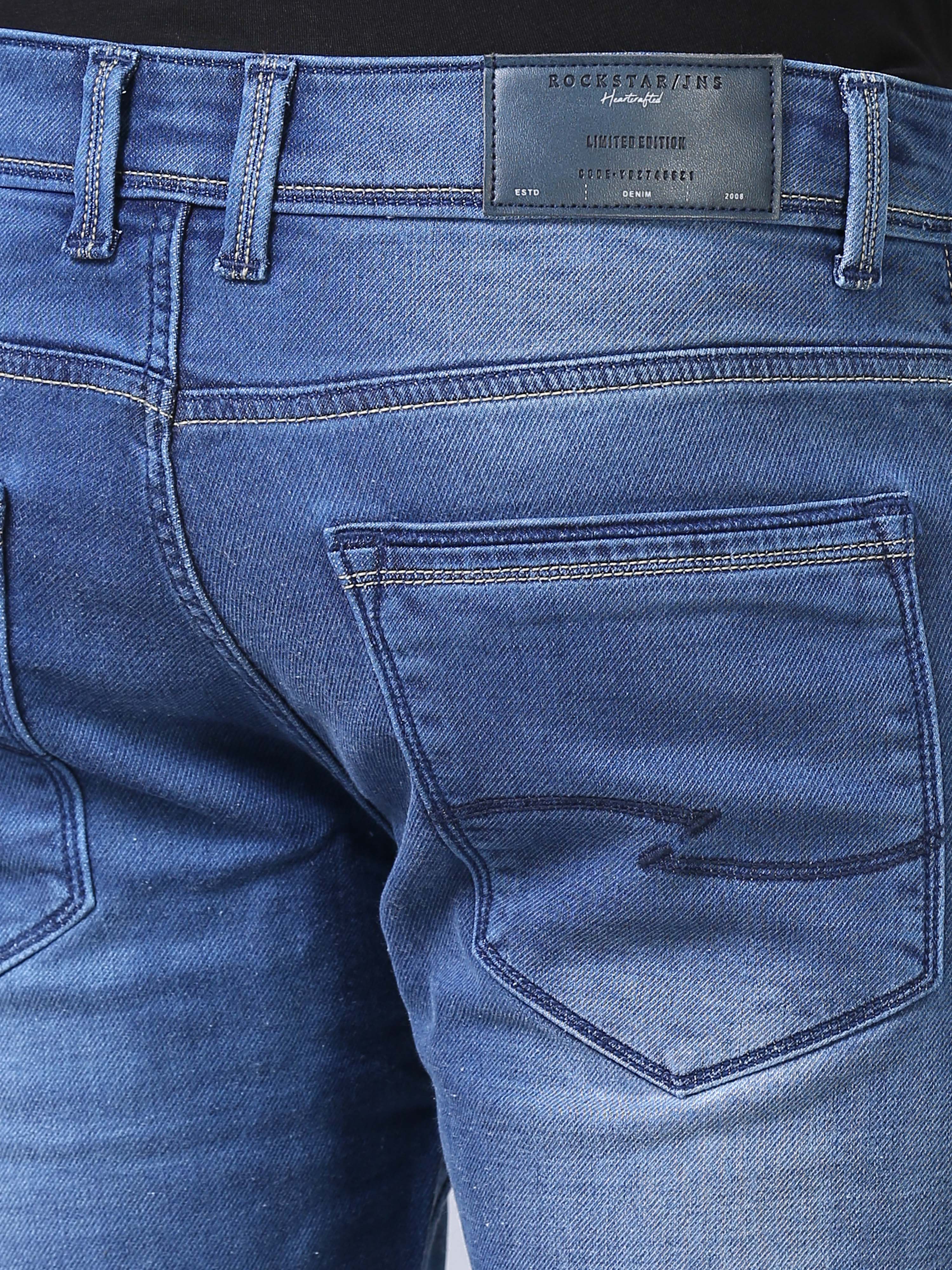 Ankle Fit Jeans - Ice Blue