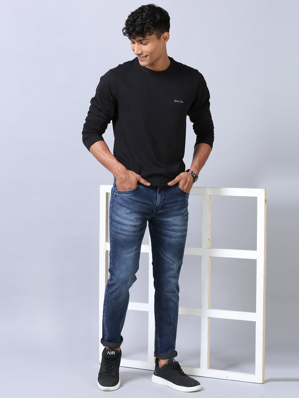 Ankle Fit Jeans - Ocean Blue