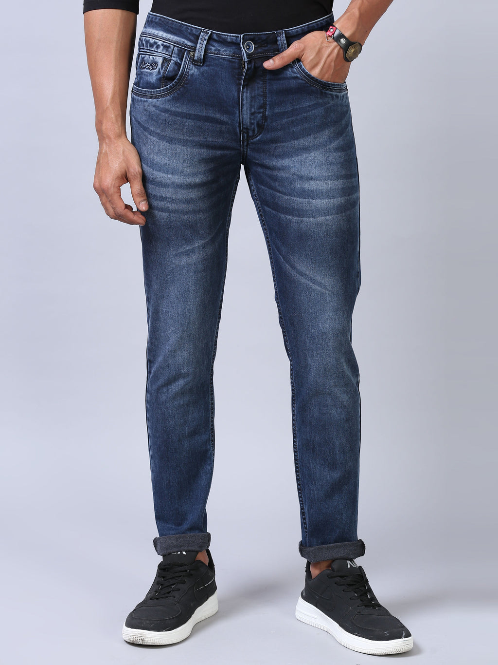 Ankle Fit Jeans - Ocean Blue