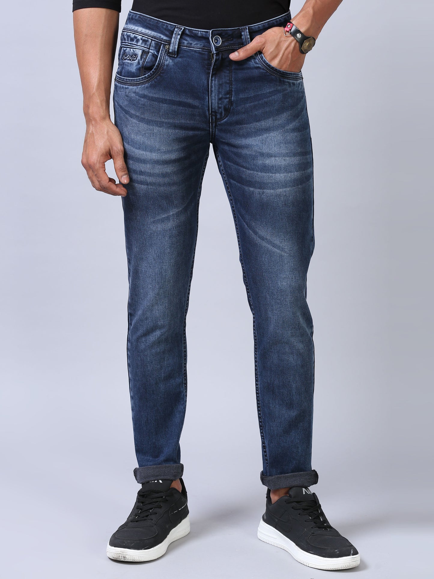Ankle Fit Jeans - Ocean Blue