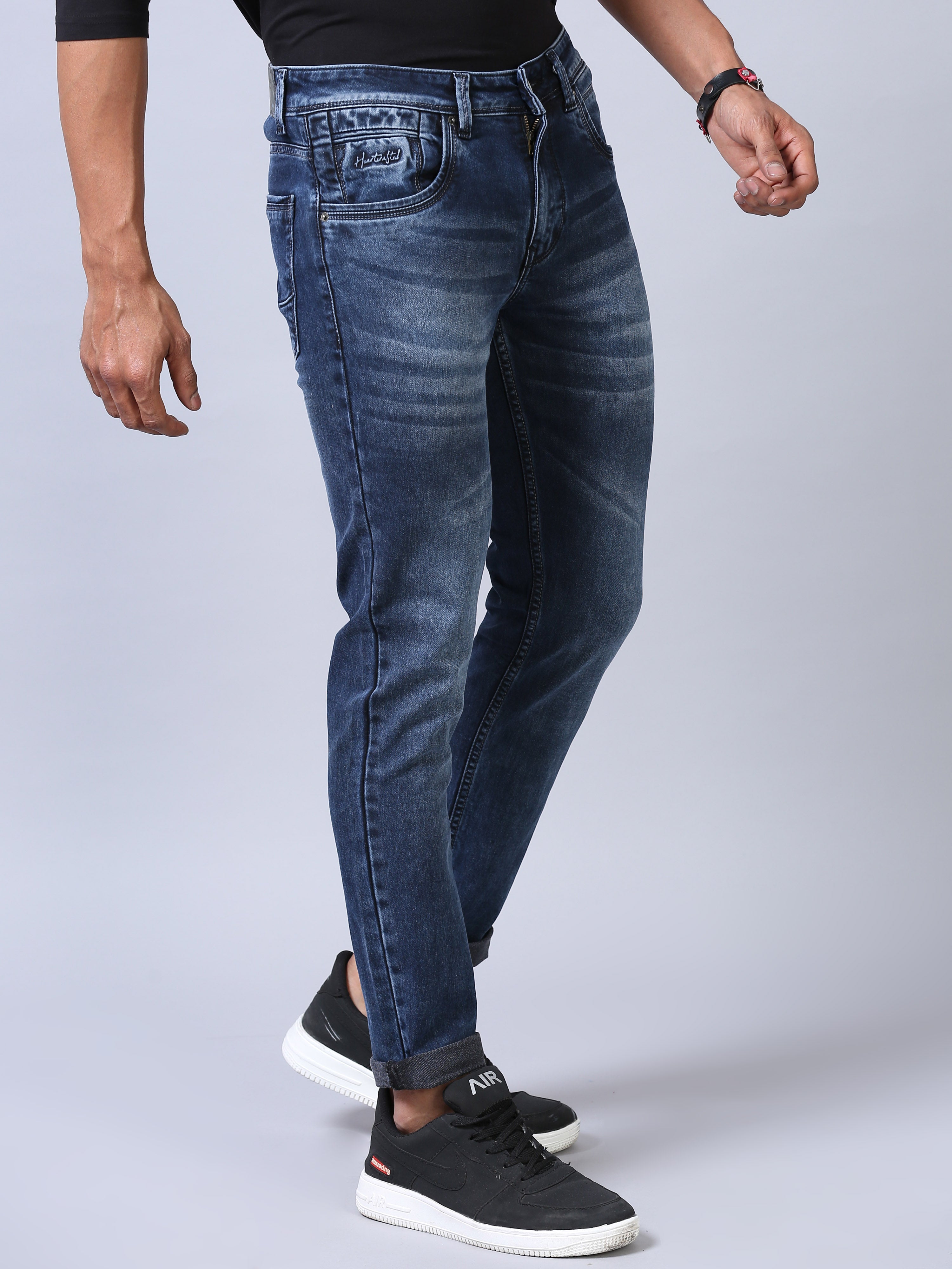 Ankle Fit Jeans - Ocean Blue