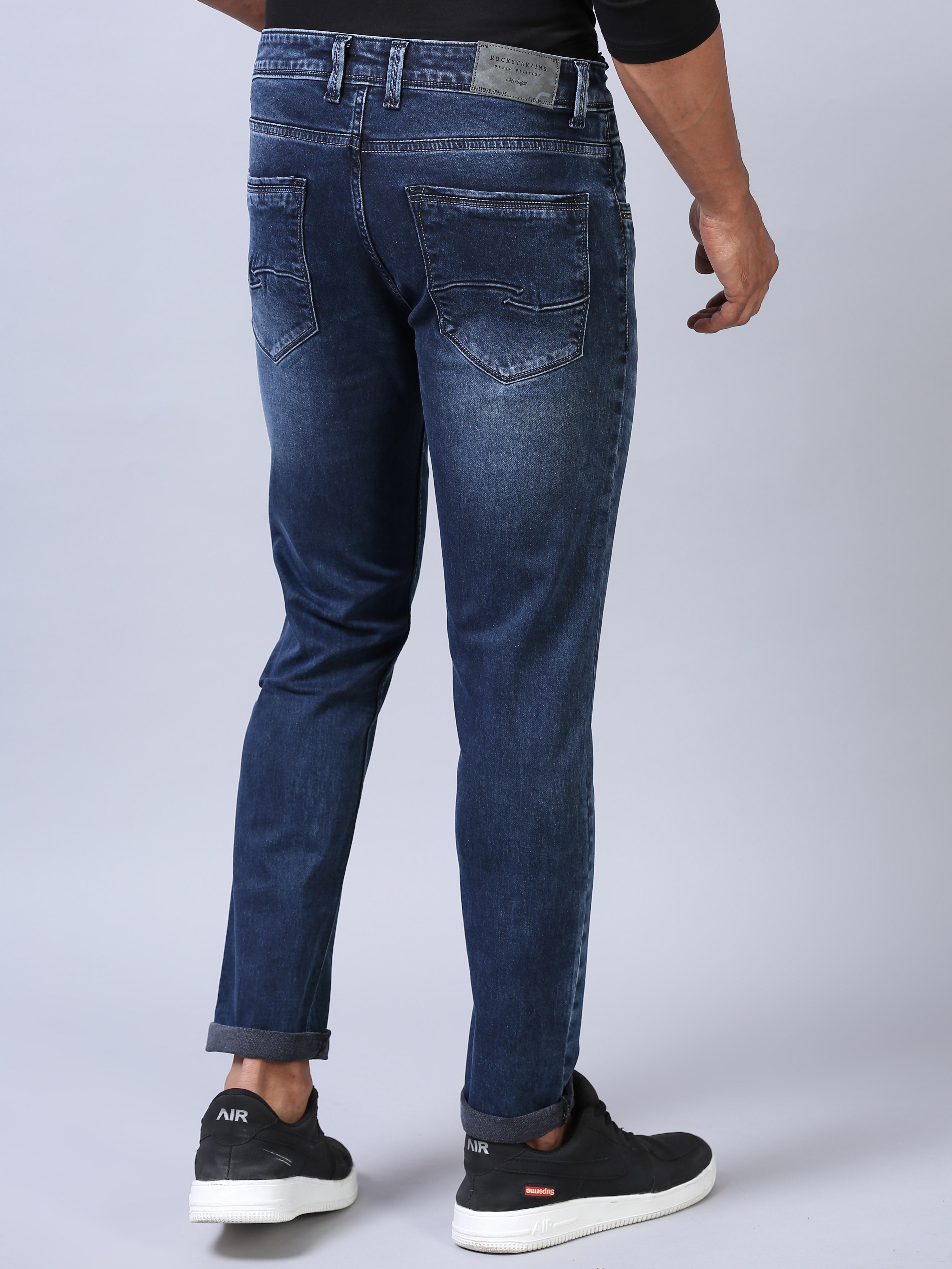 Ankle Fit Jeans - Ocean Blue