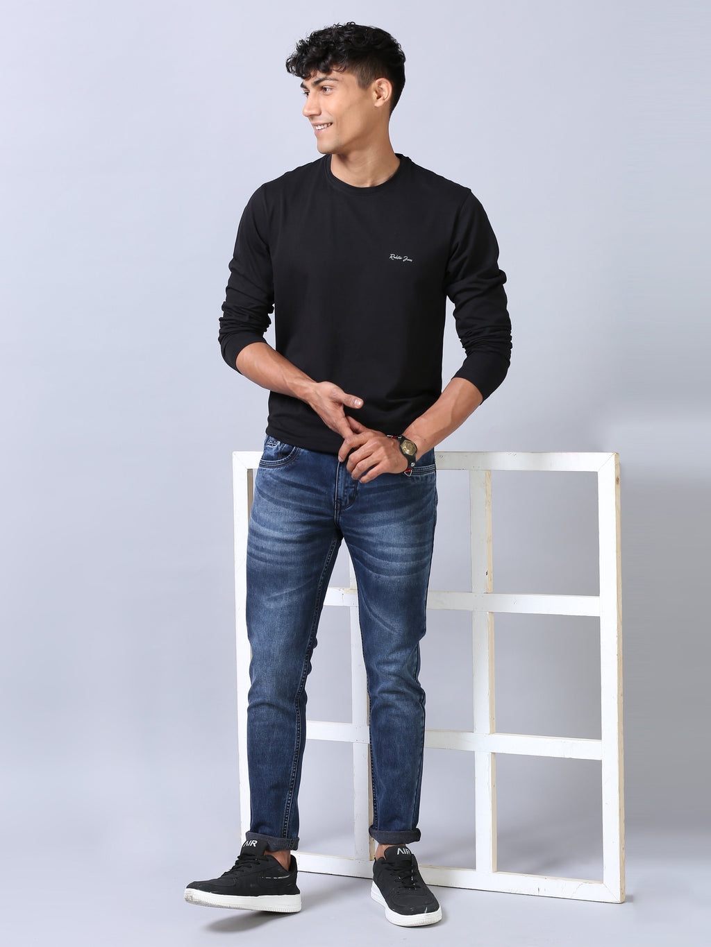 Ankle Fit Jeans - Ocean Blue