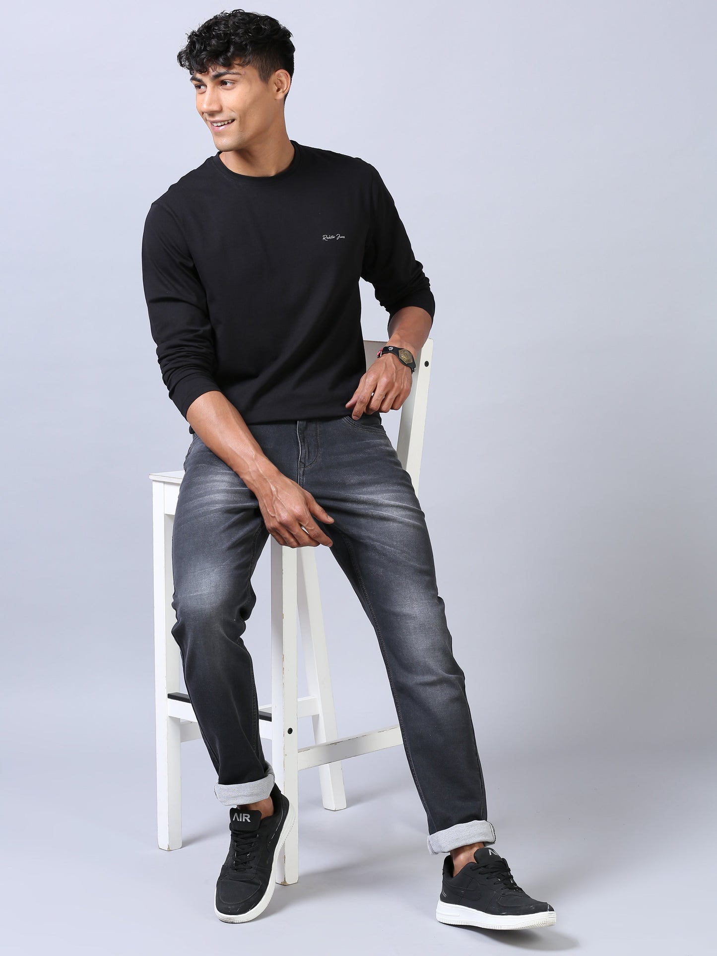 Ankle Fit Jeans - Deep Black