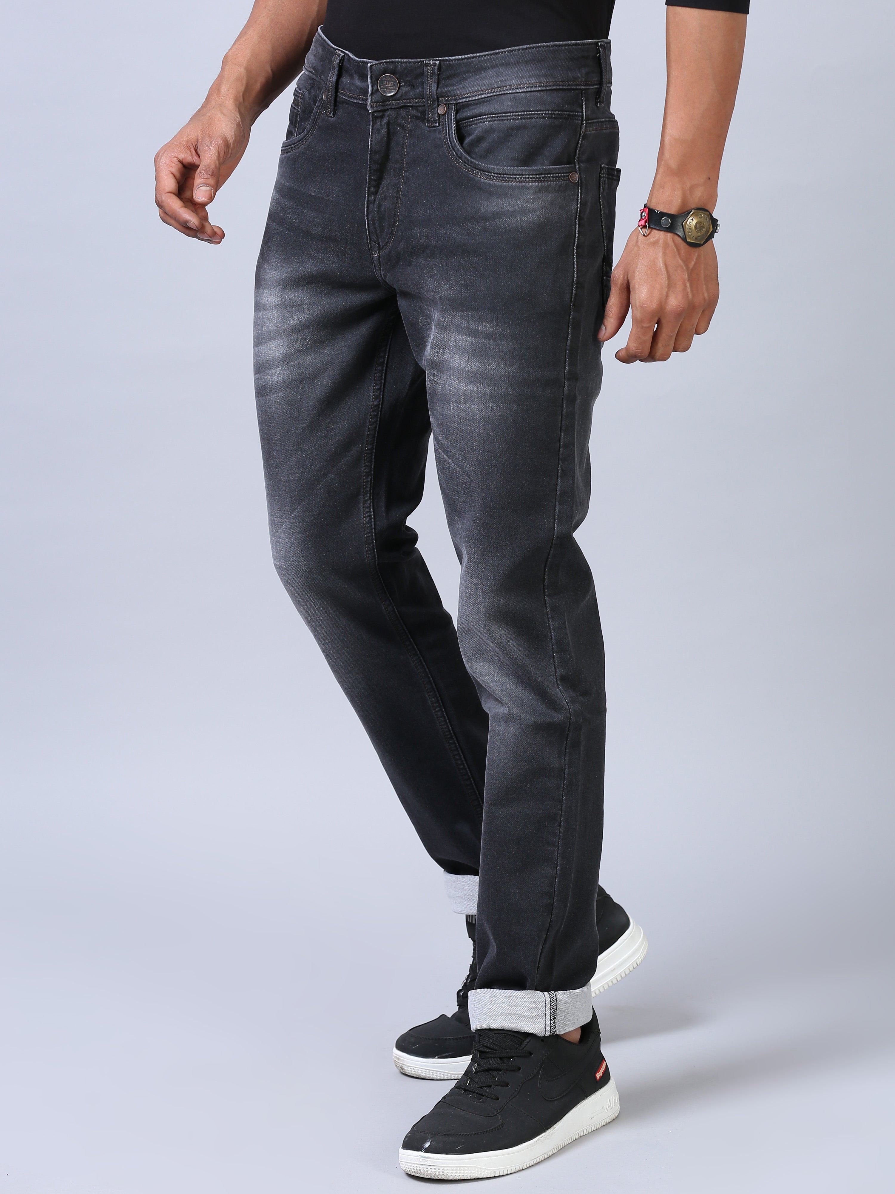 Ankle Fit Jeans - Deep Black