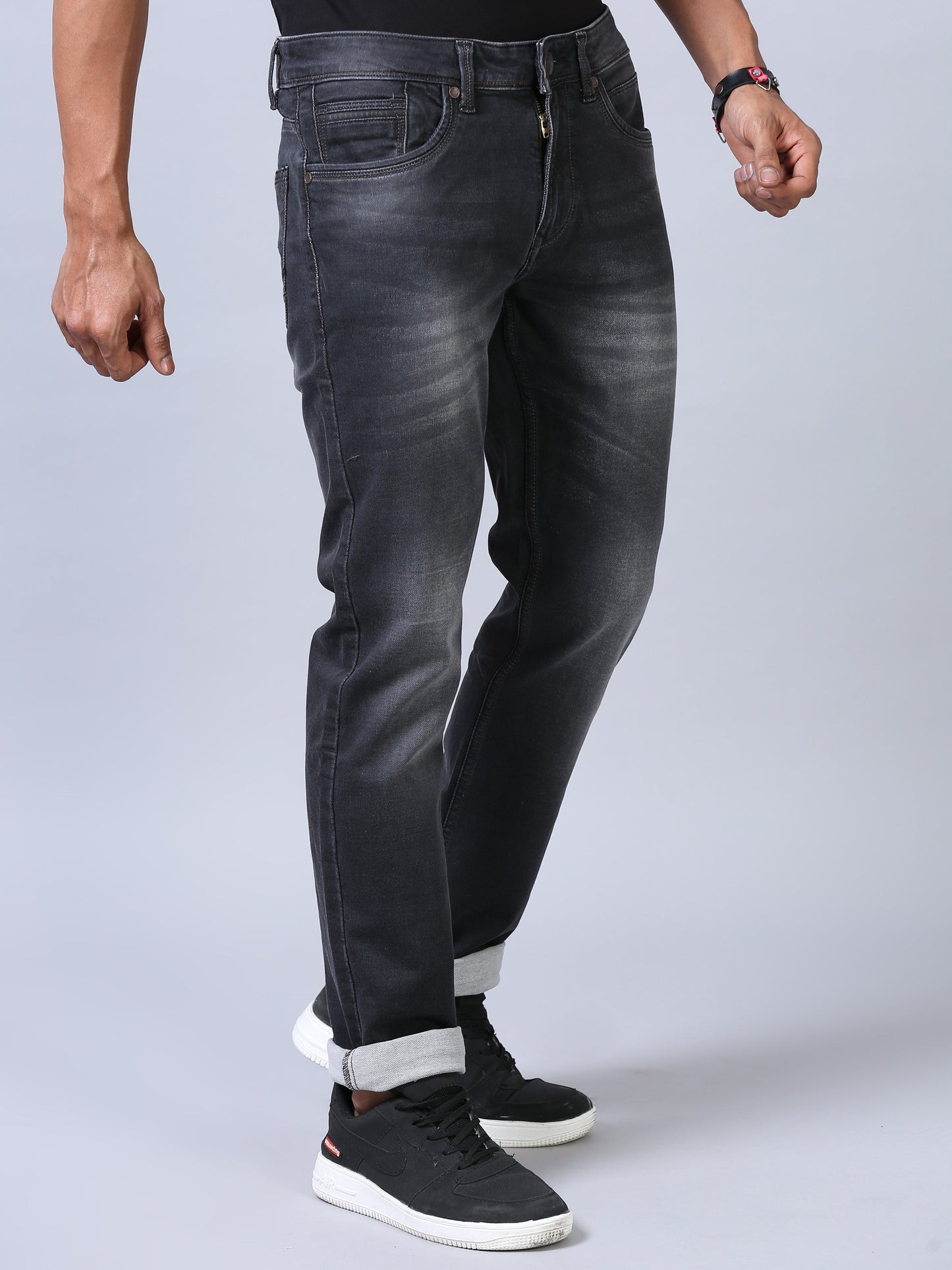 Ankle Fit Jeans - Deep Black