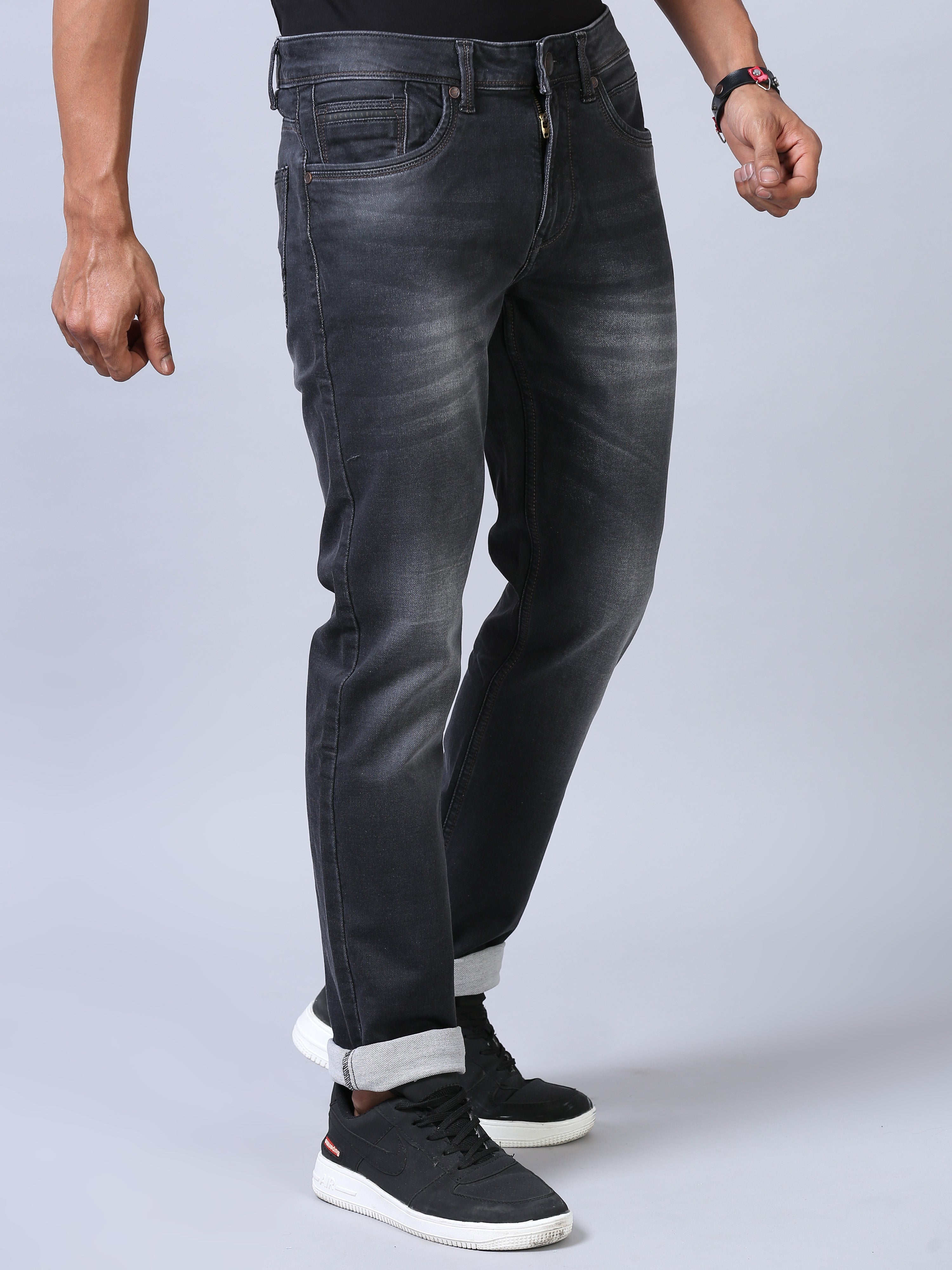 Ankle Fit Jeans - Deep Black