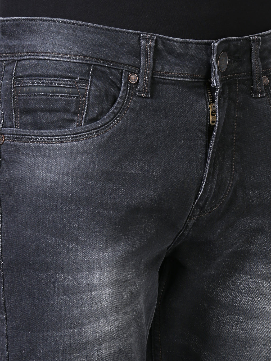 Ankle Fit Jeans - Deep Black