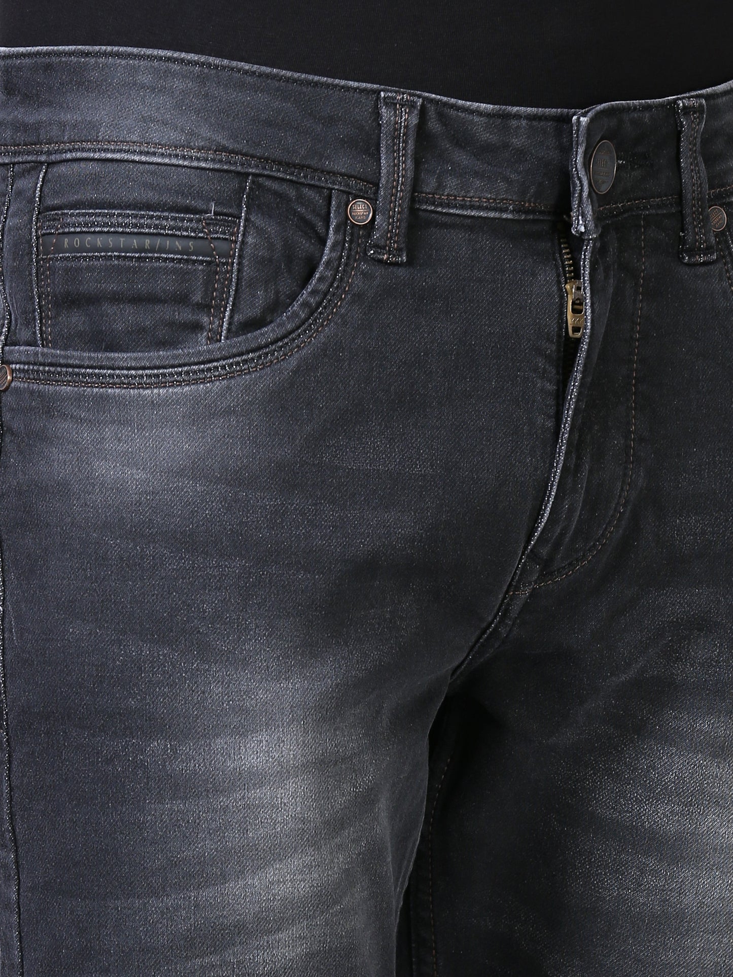 Ankle Fit Jeans - Deep Black