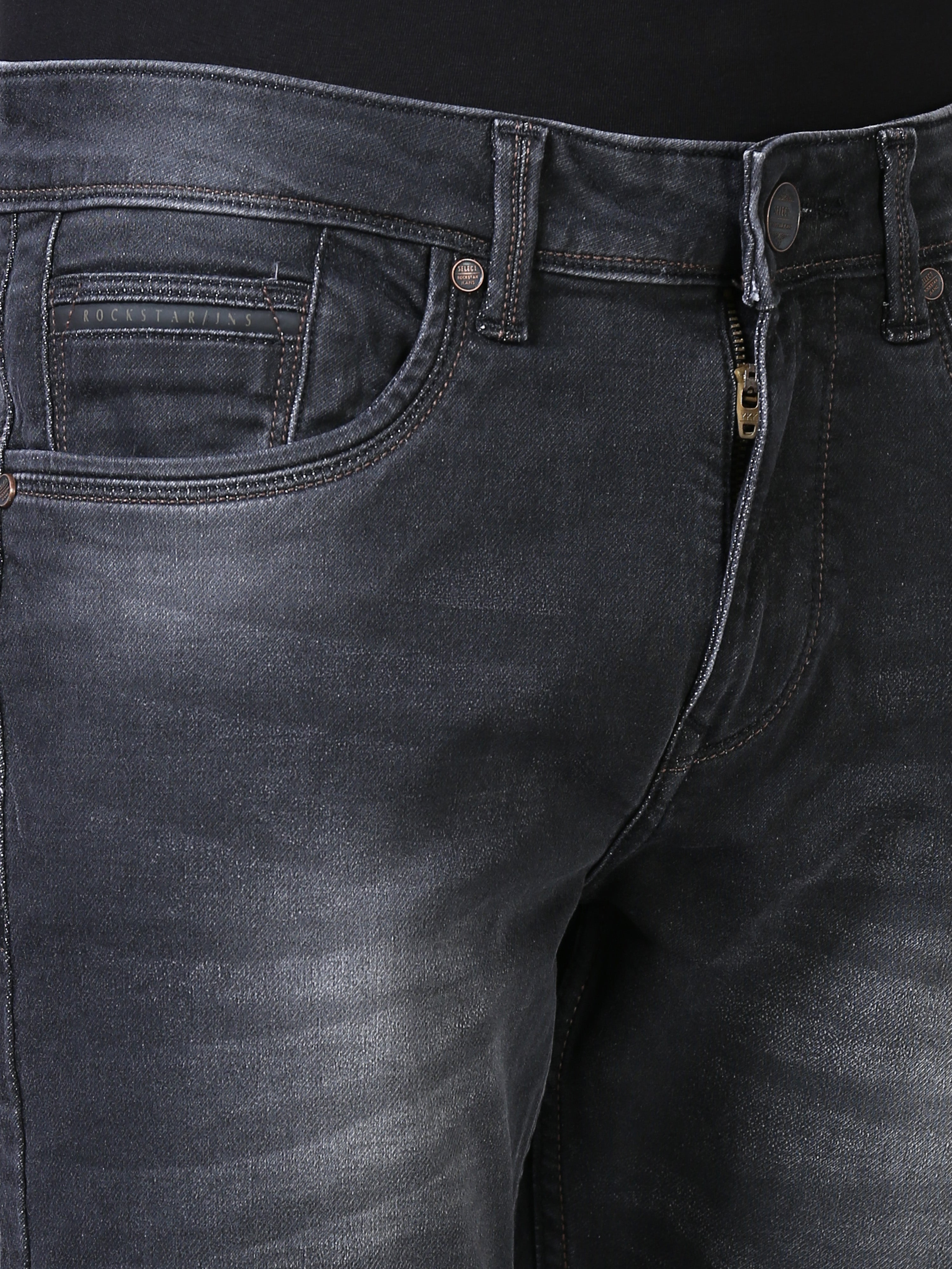 Ankle Fit Jeans - Deep Black