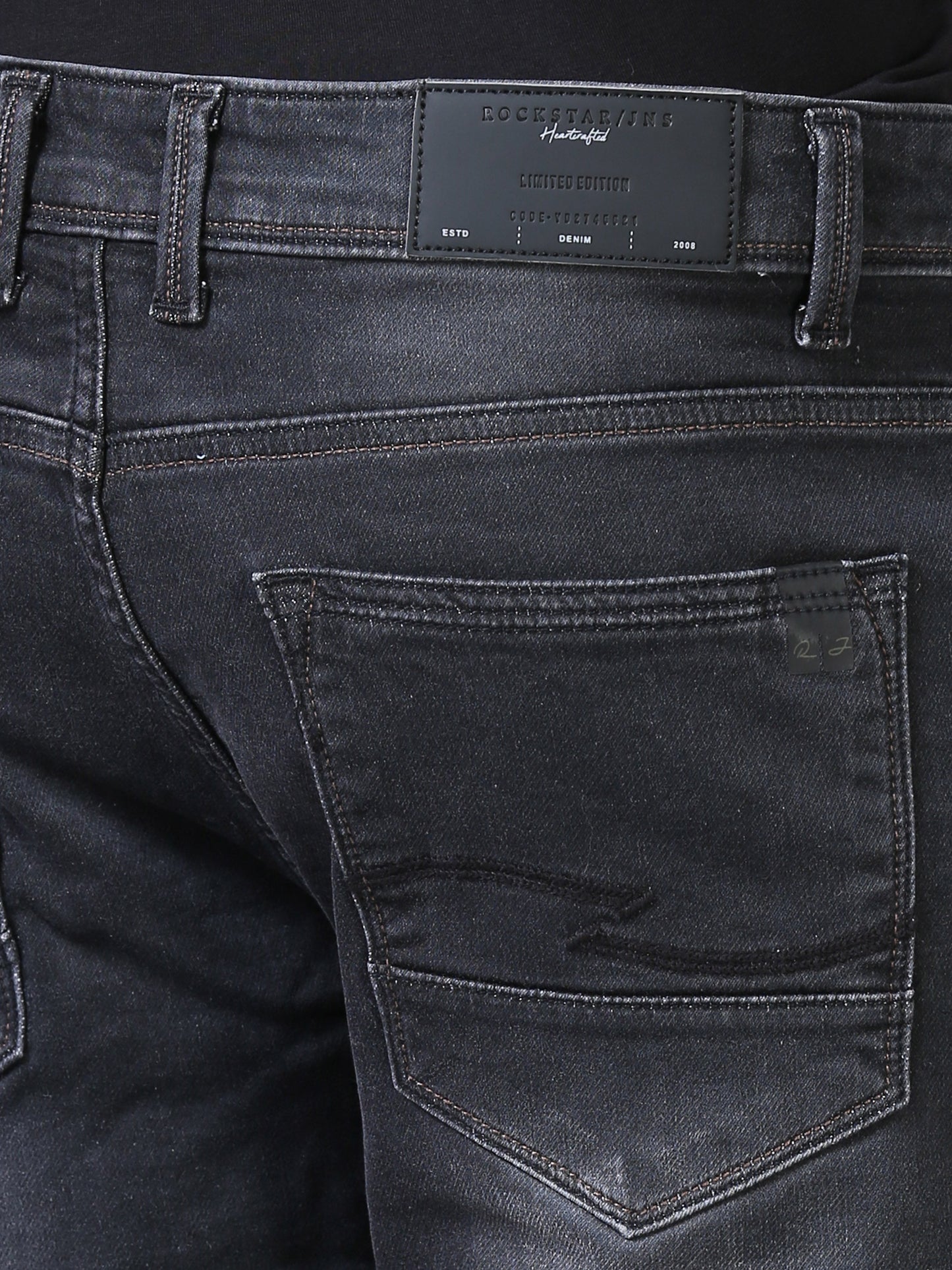 Ankle Fit Jeans - Deep Black