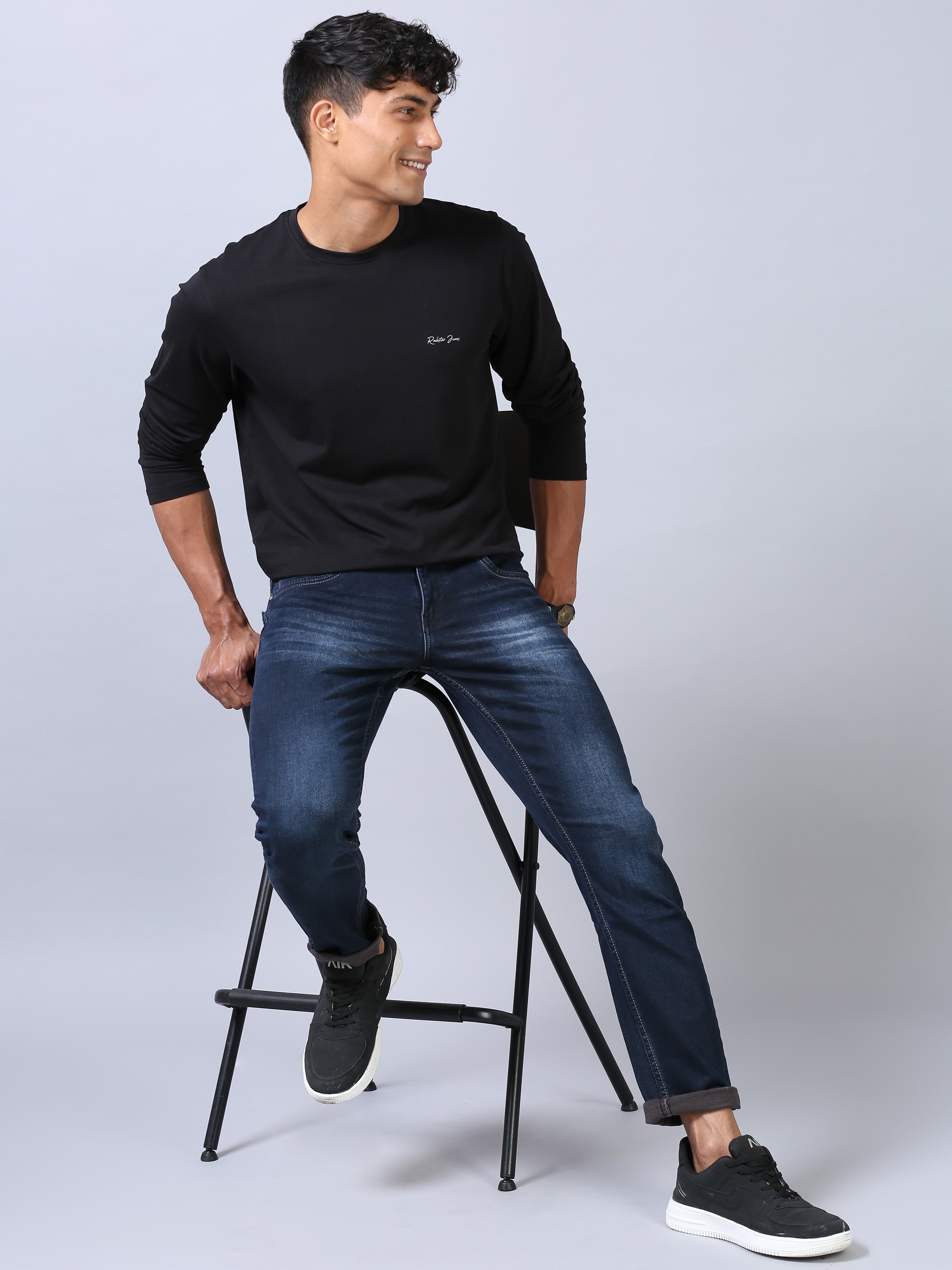 Ankle Fit Jeans - Cobalt Blue