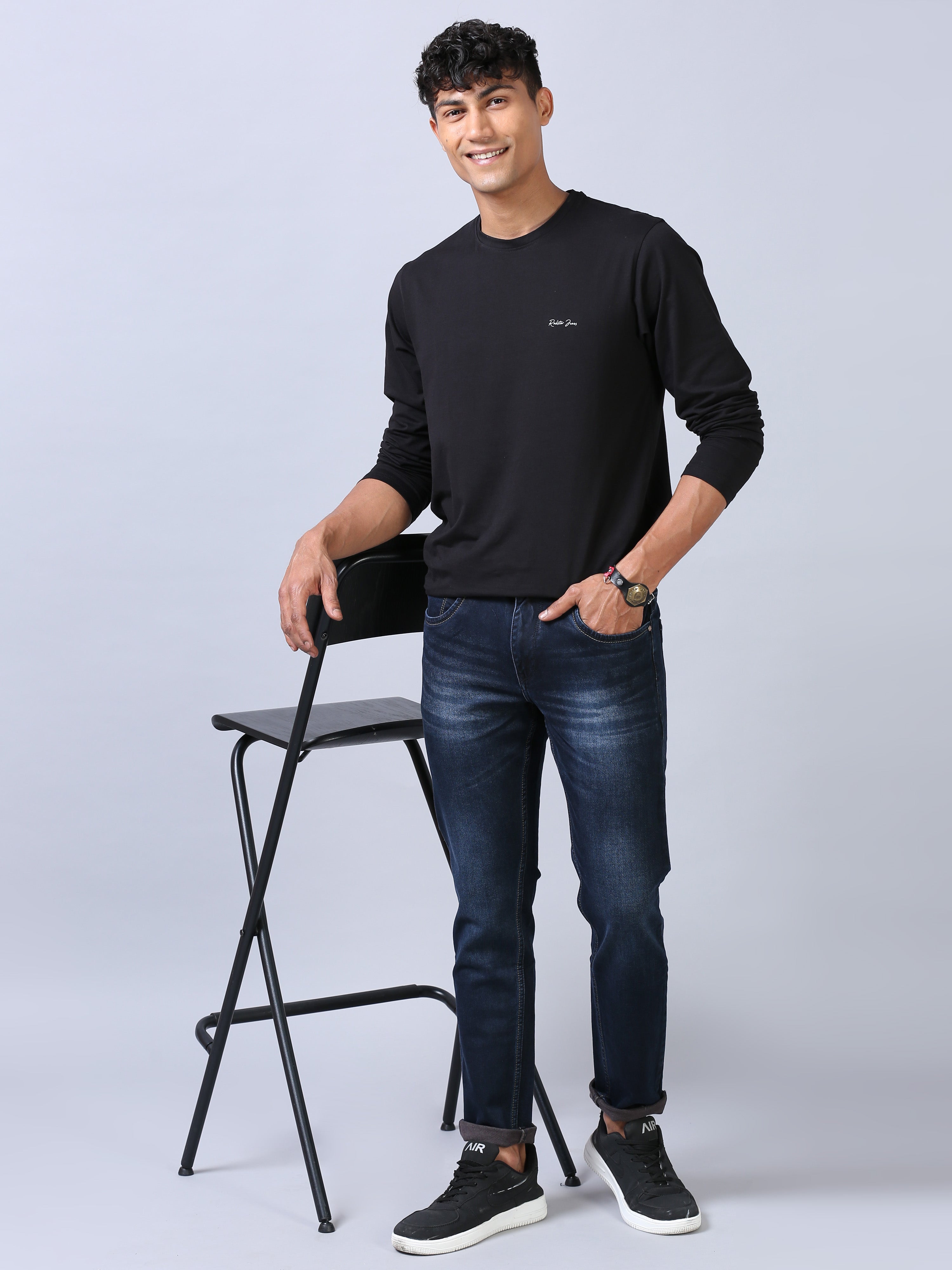 Ankle Fit Jeans - Cobalt Blue