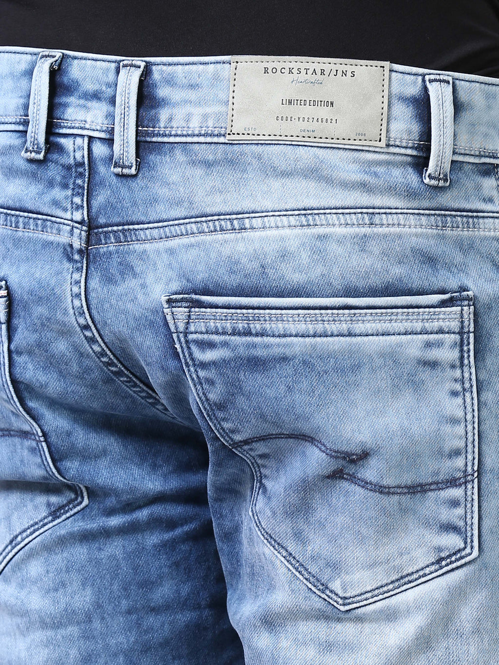 Ankle Fit Jeans - Acidwash Blue