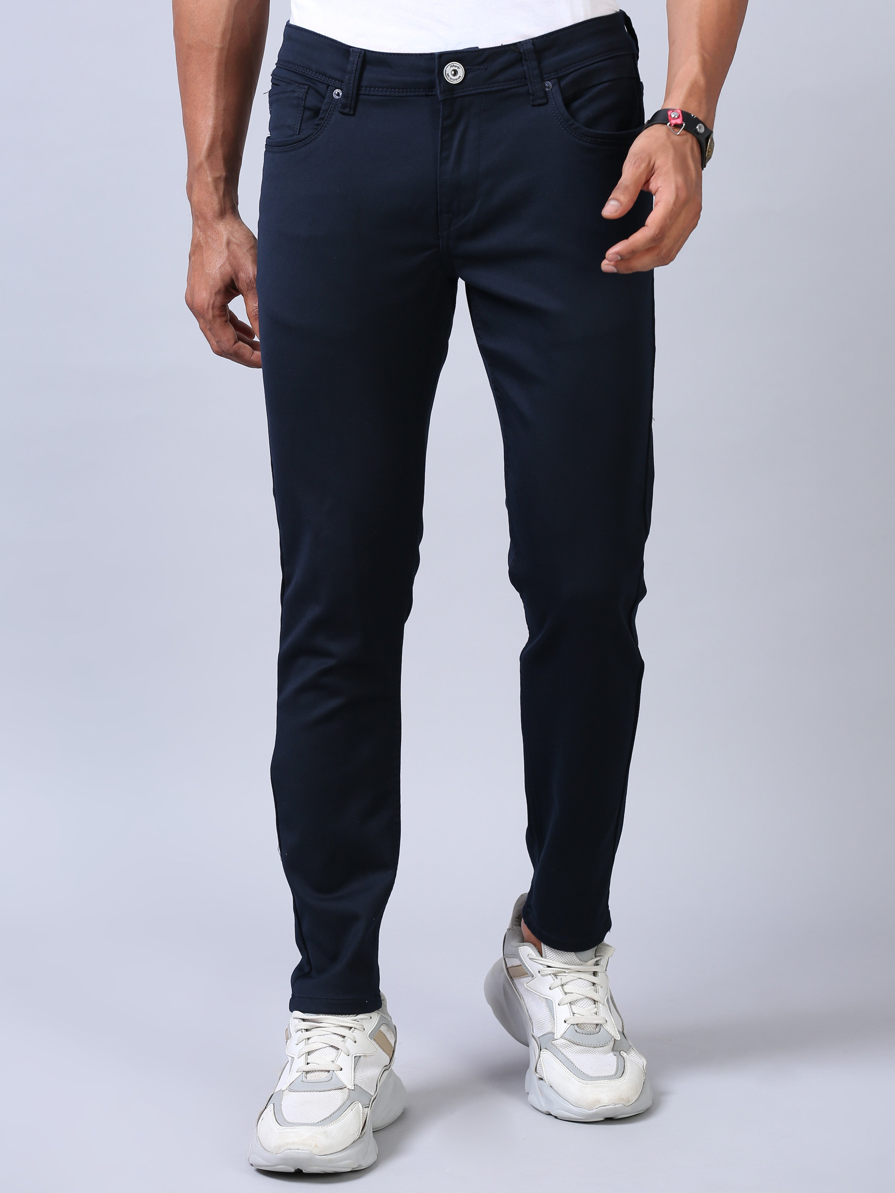 Colored Denim- Navy Blue
