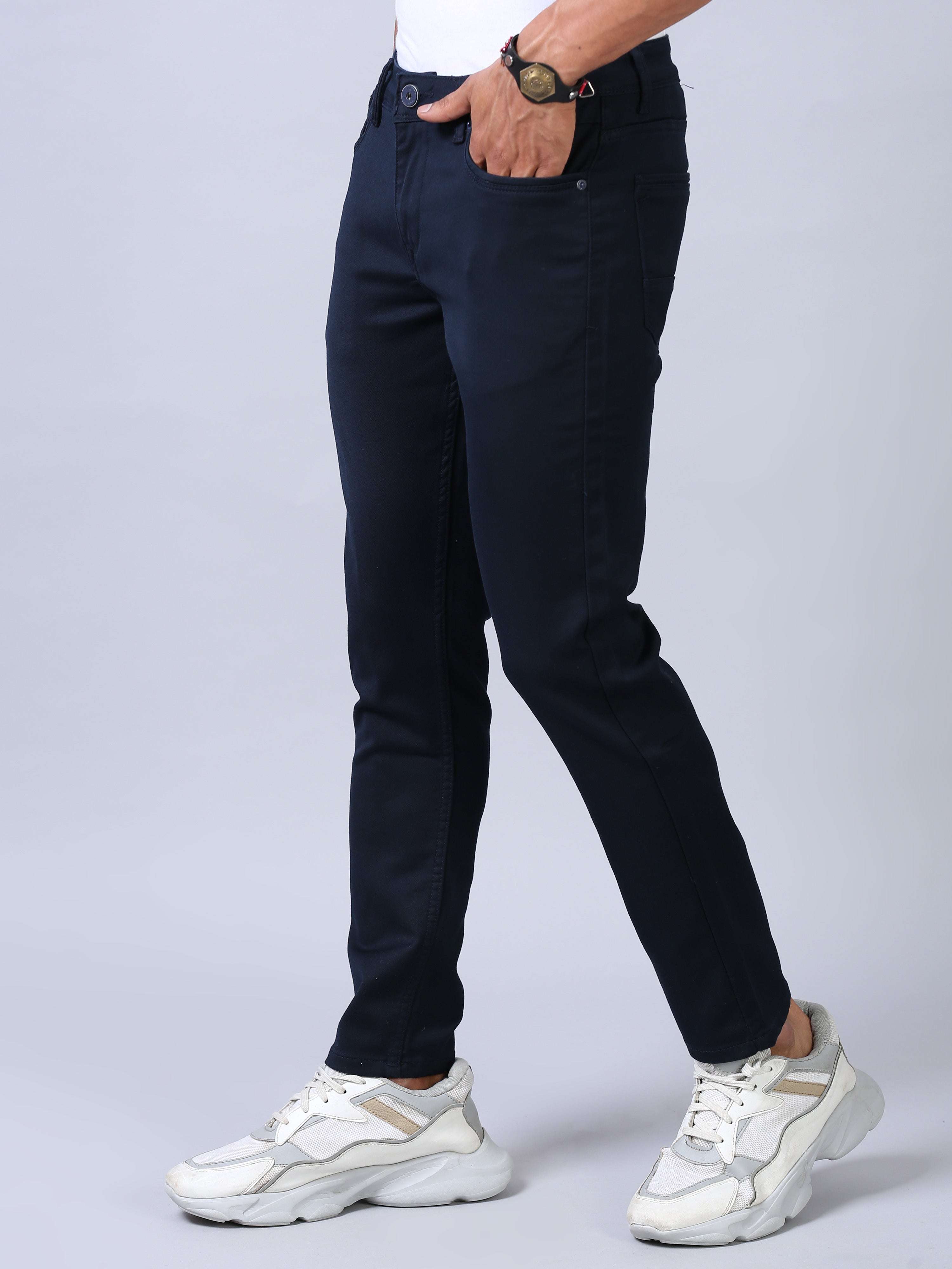 Colored Denim- Navy Blue