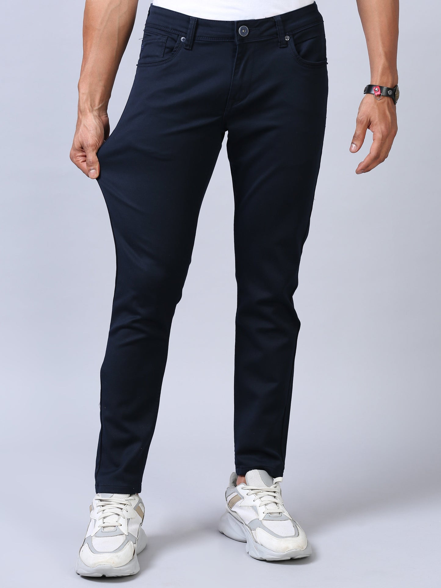 Colored Denim- Navy Blue