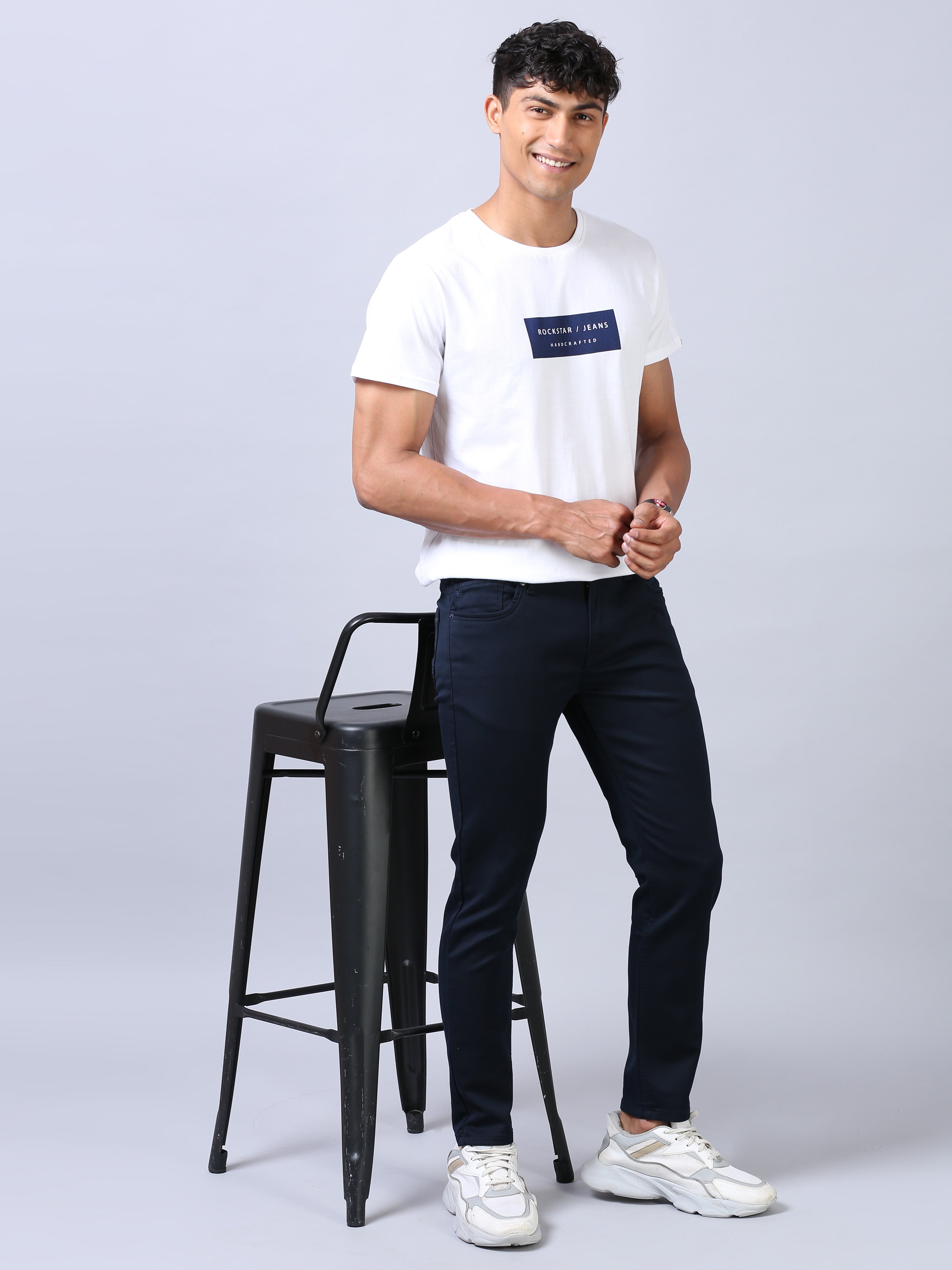 Colored Denim- Navy Blue