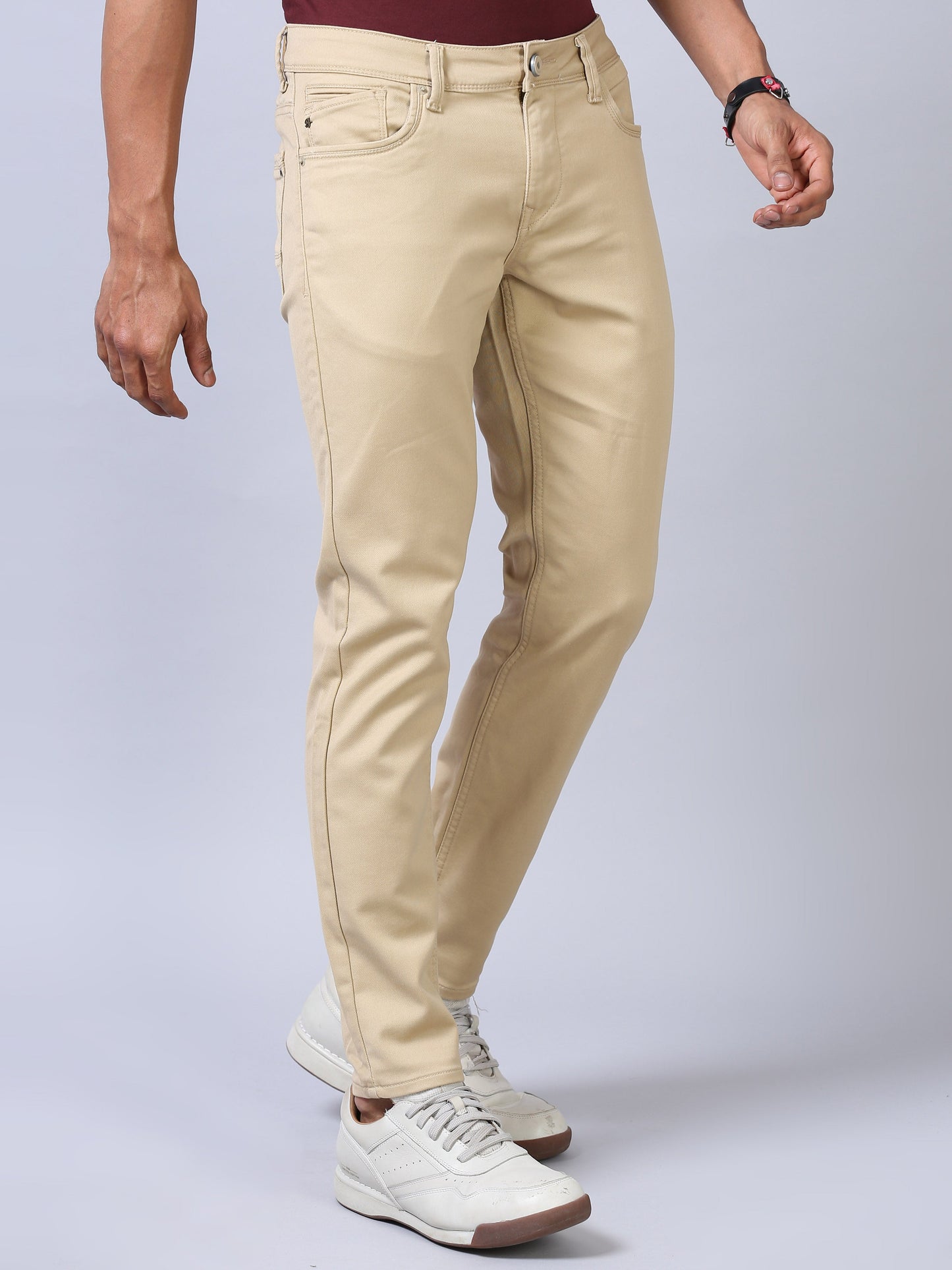 Colored Denim- Dark Beige