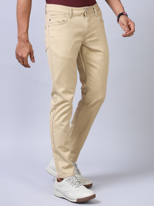 Colored Denim- Dark Beige