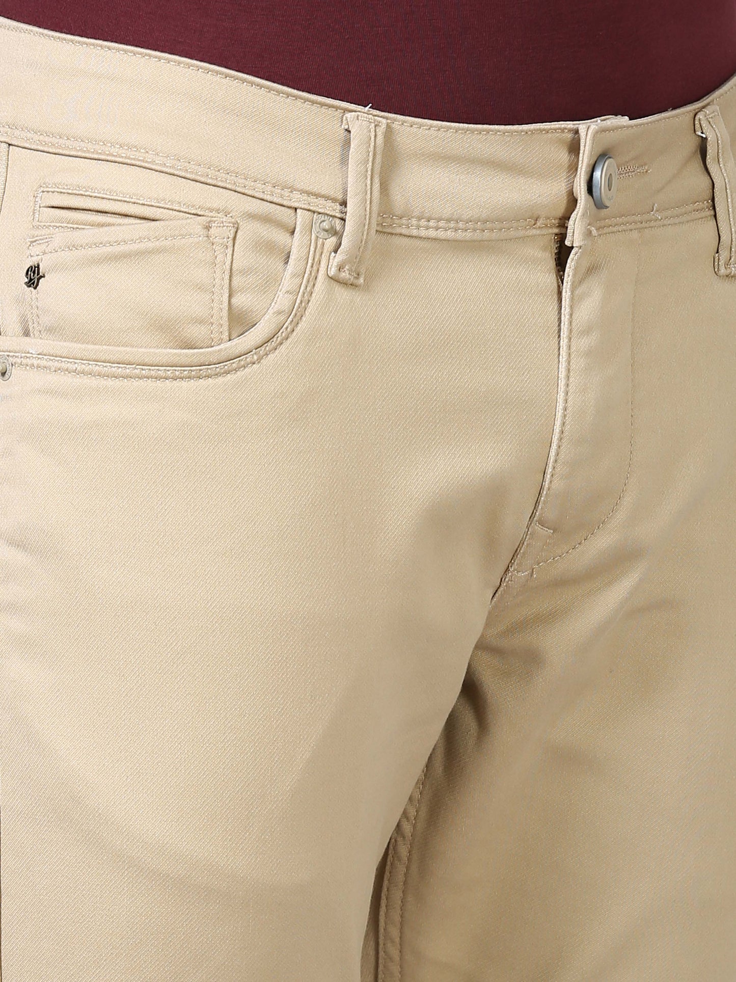 Colored Denim- Dark Beige