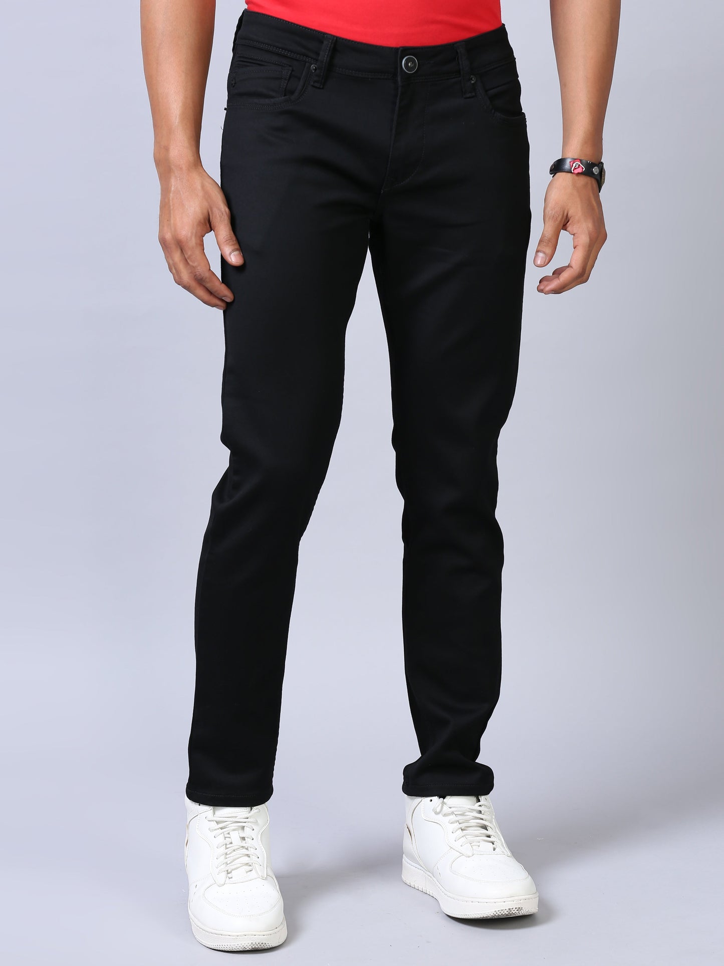 Colored Denim- Dark Black
