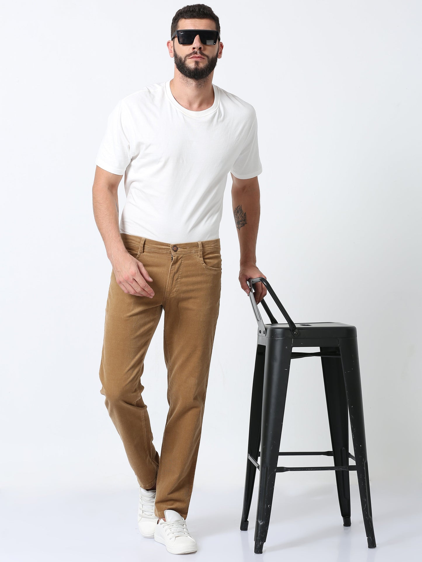 Mens Khaki Corduroy Pants  | Lt Khaki Corduroy Trouser