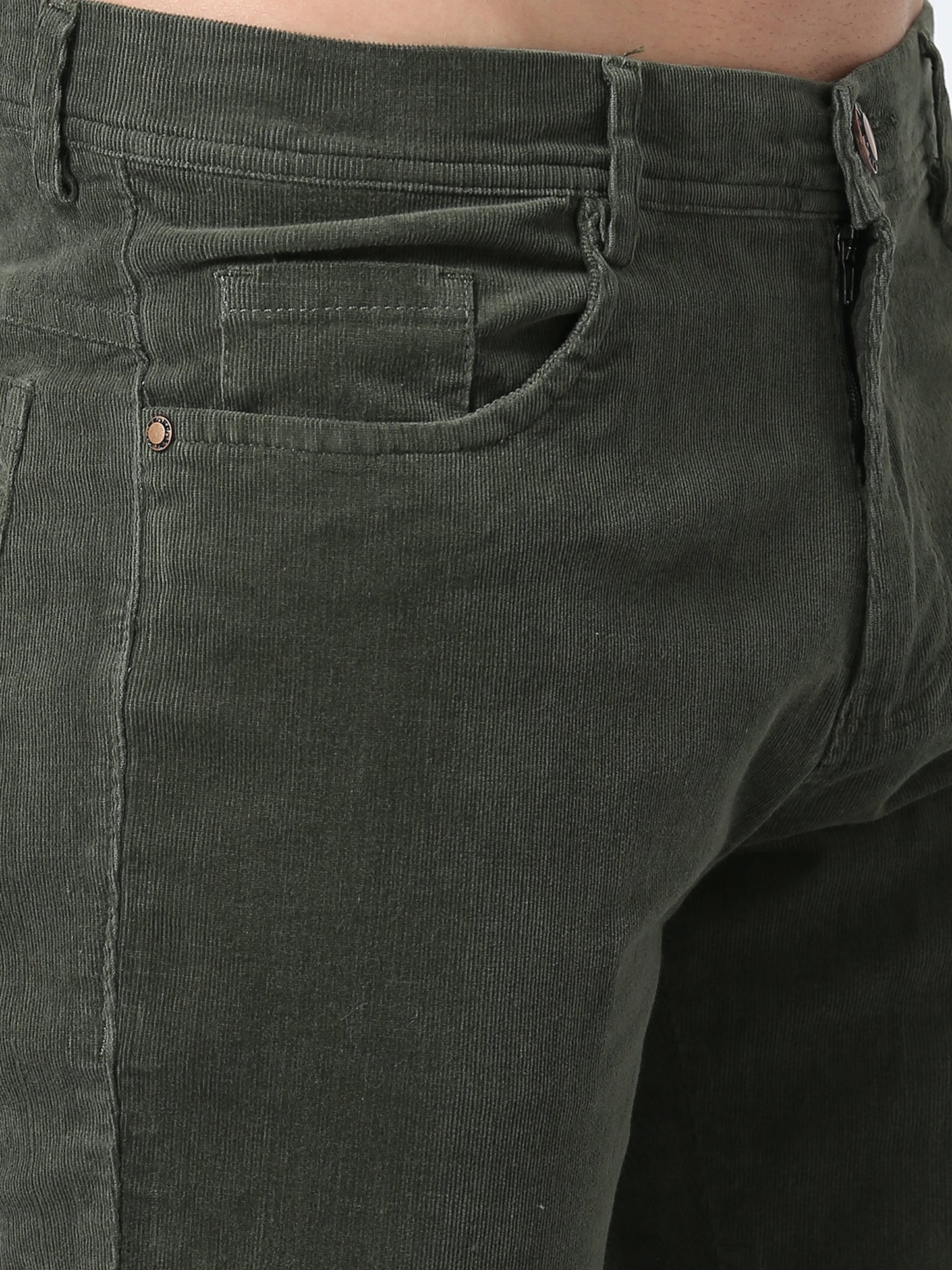 Olive Corduroy Pants Mens