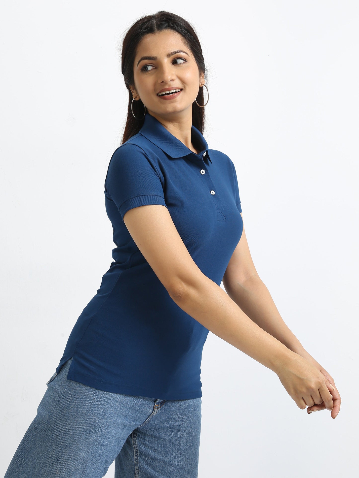 Rama Blue Women's Polo T-shirt