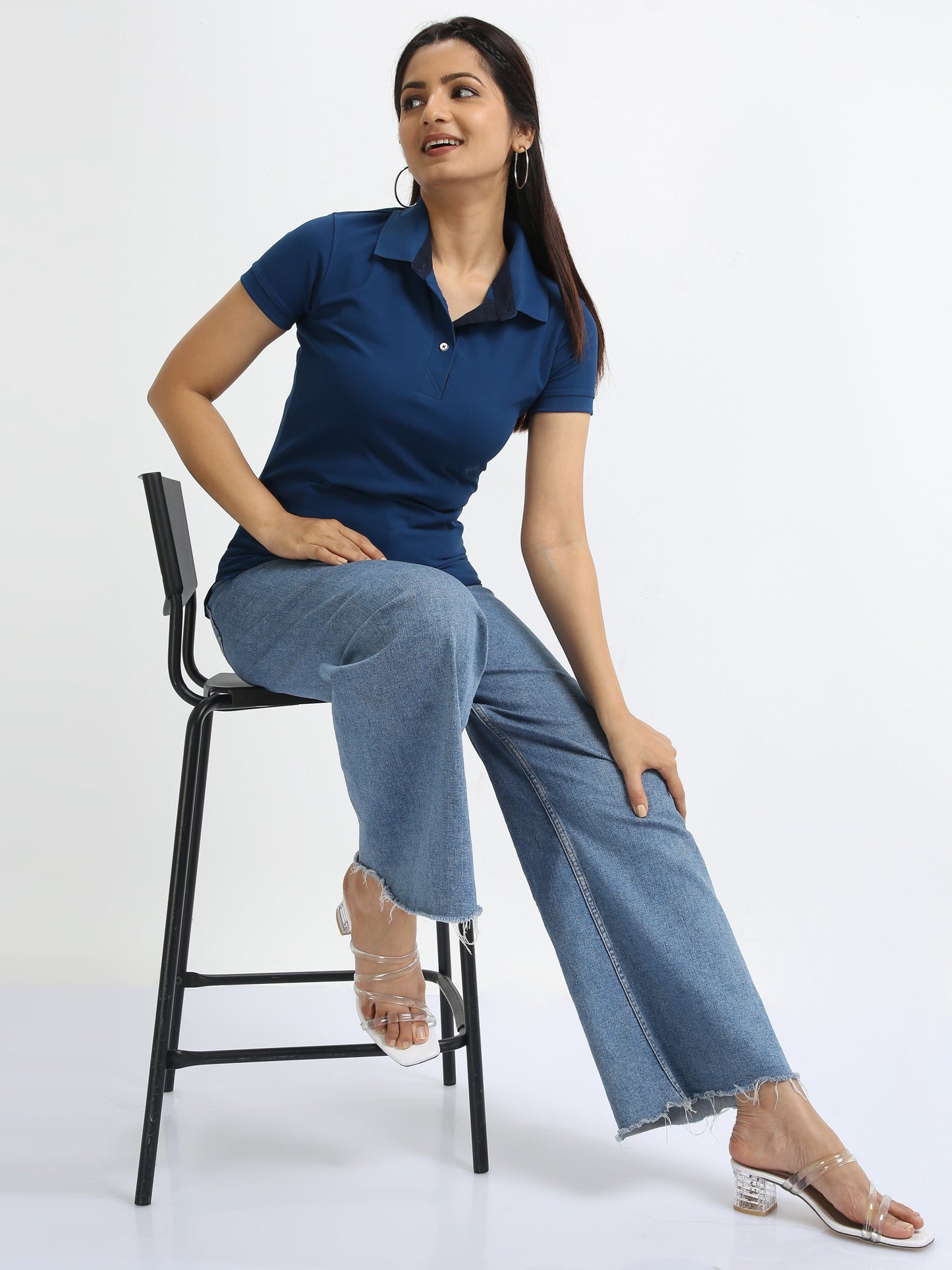 Rama Blue Women's Polo T-shirt