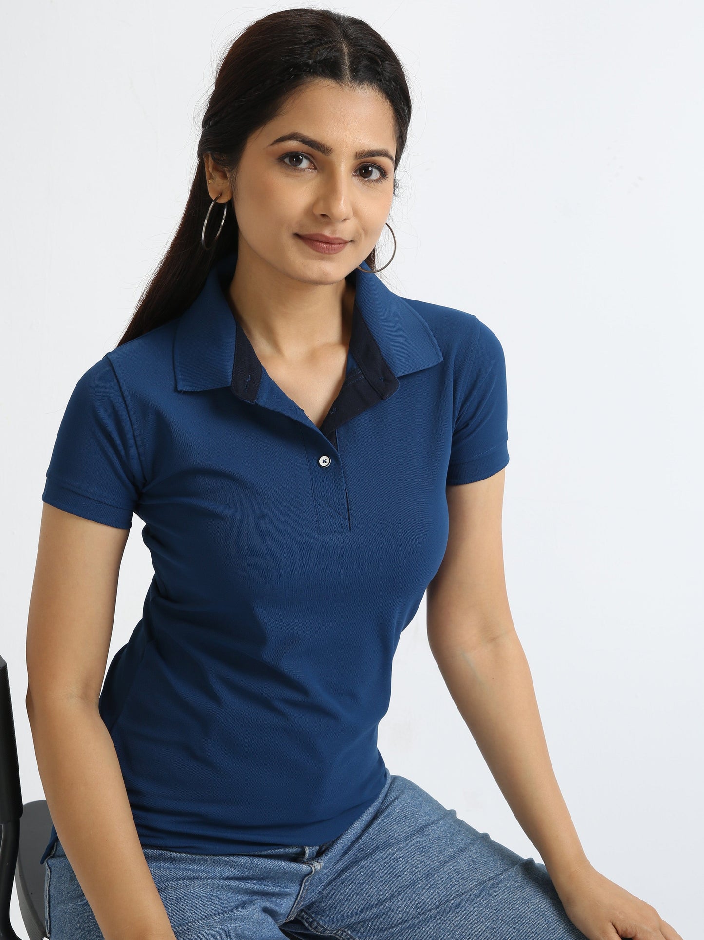Rama Blue Women's Polo T-shirt