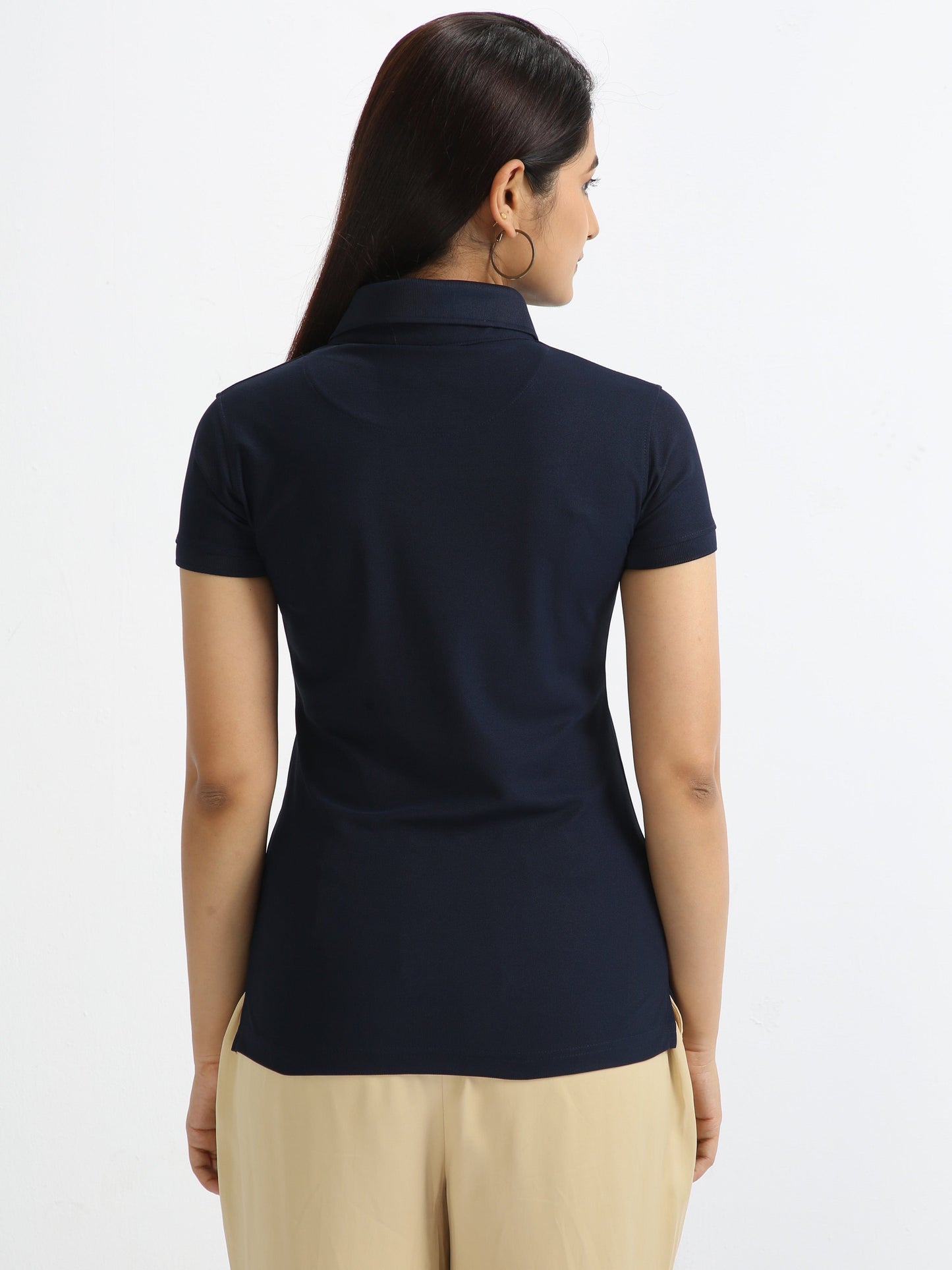 Navy Women's Polo T-shirt