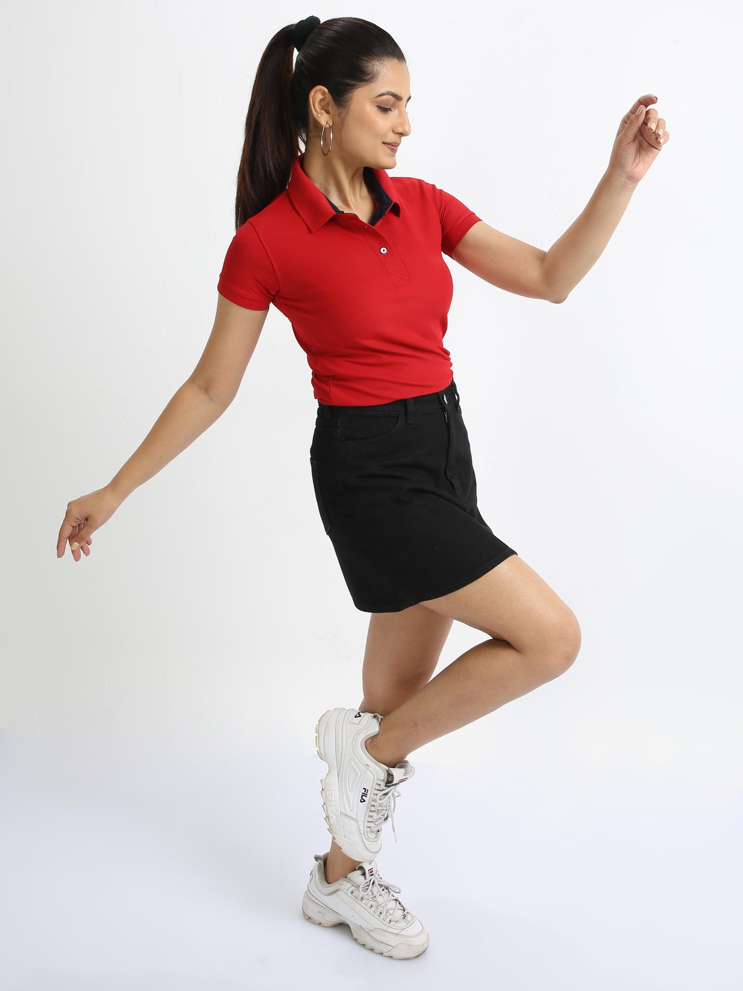 Arrow Red Women's Polo T-shirt