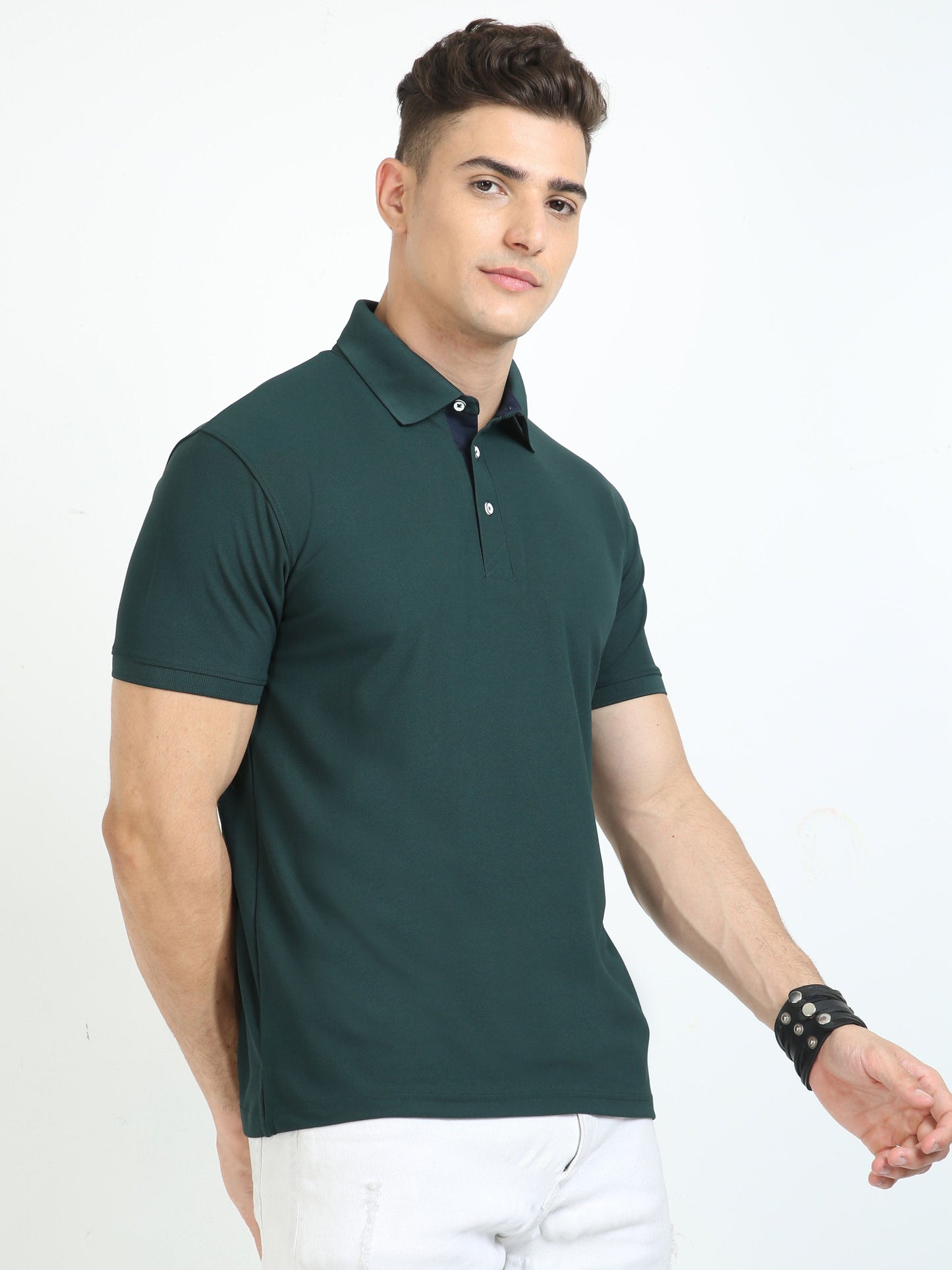 Pine Green Men's Polo T-shirt